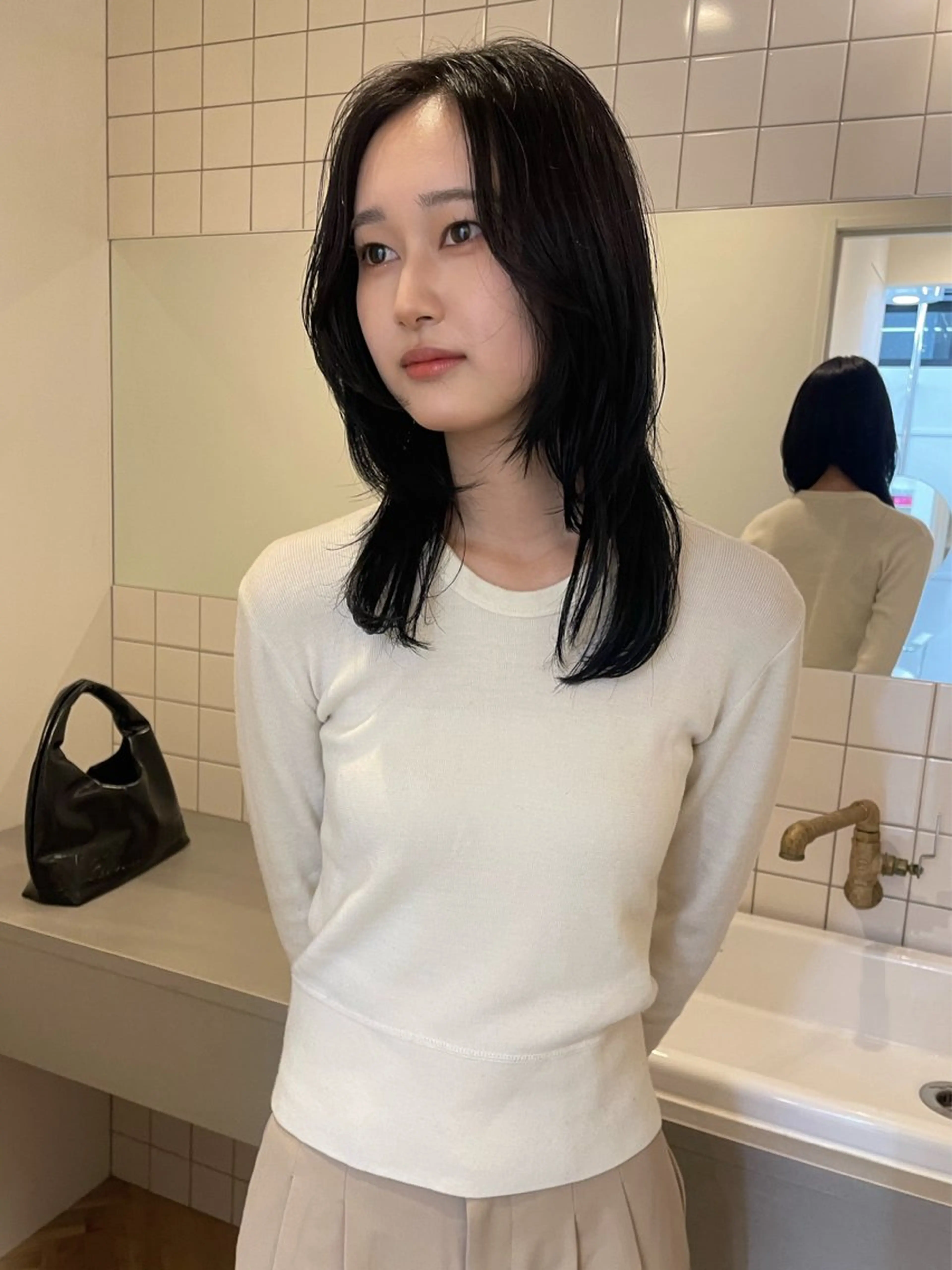 ロング ハッシュカット ボブカットモデル/パ ーマ/harunaのヘアスタイル