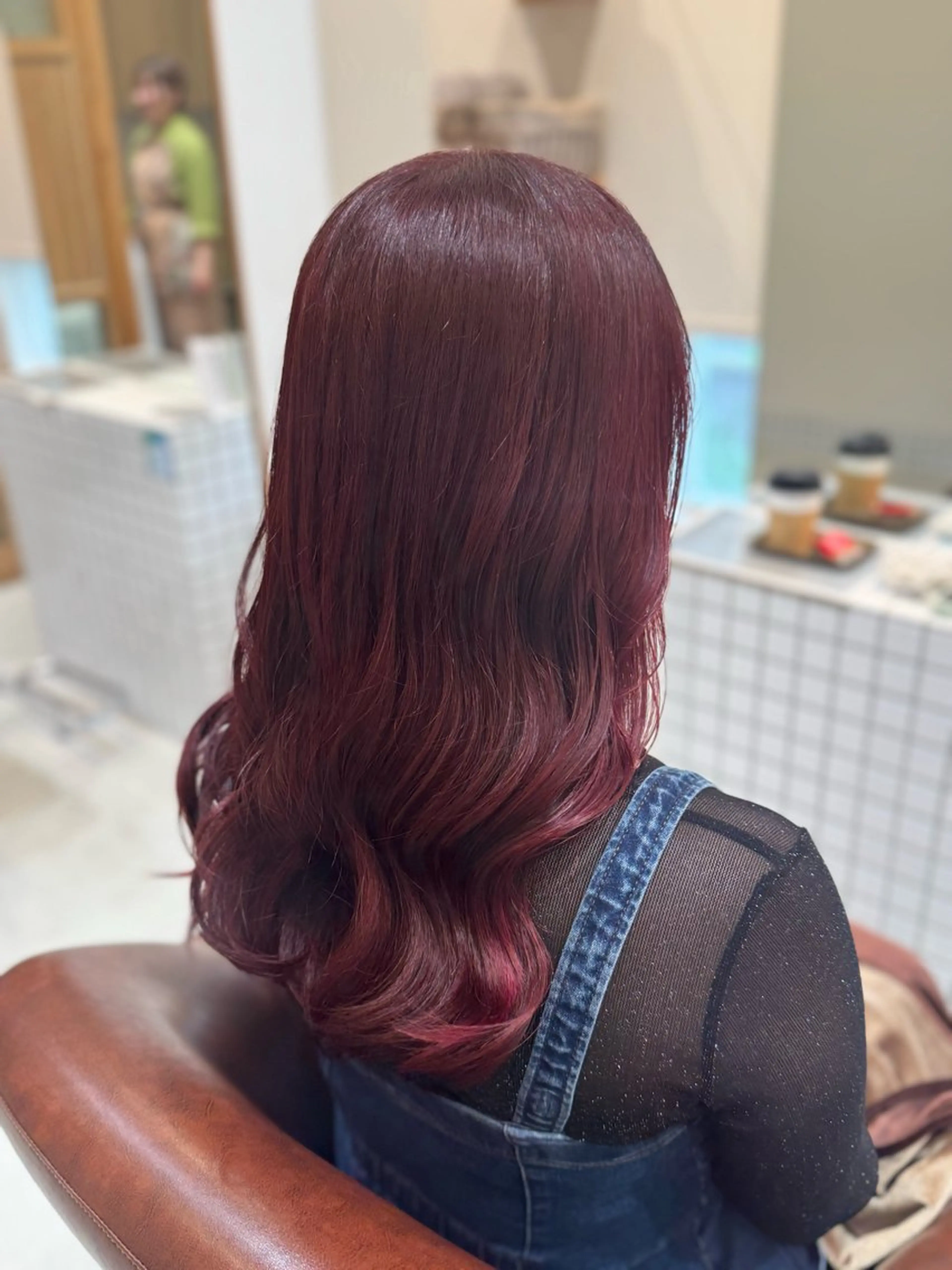 カラー ピンクカラー 太田 恵美梨のヘアスタイル