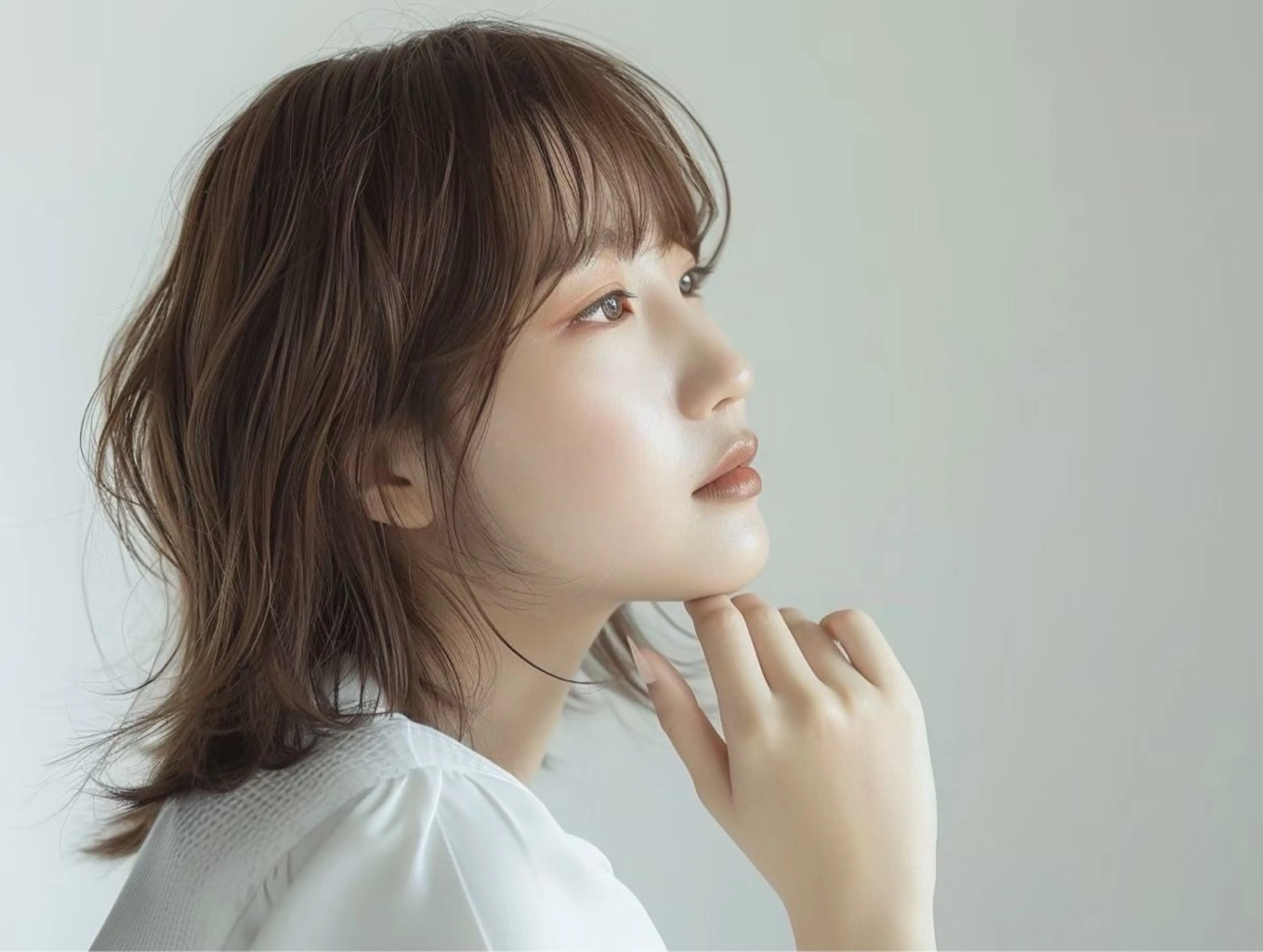 ミディアム 松尾 空唯希のヘアスタイル