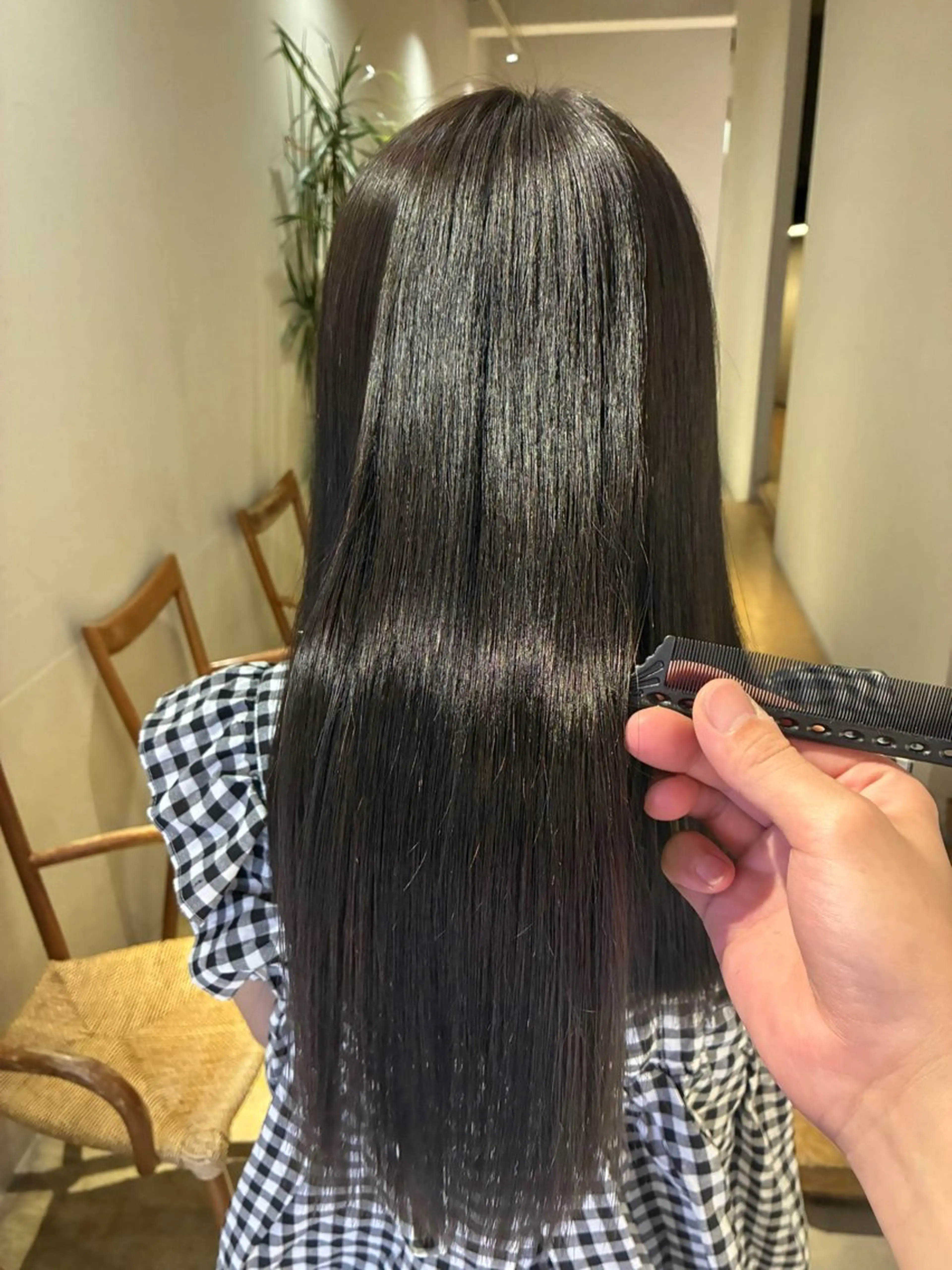 ロング カット 縮毛矯正 トリートメント 【髪質改善】 【縮毛矯正】のヘアスタイル