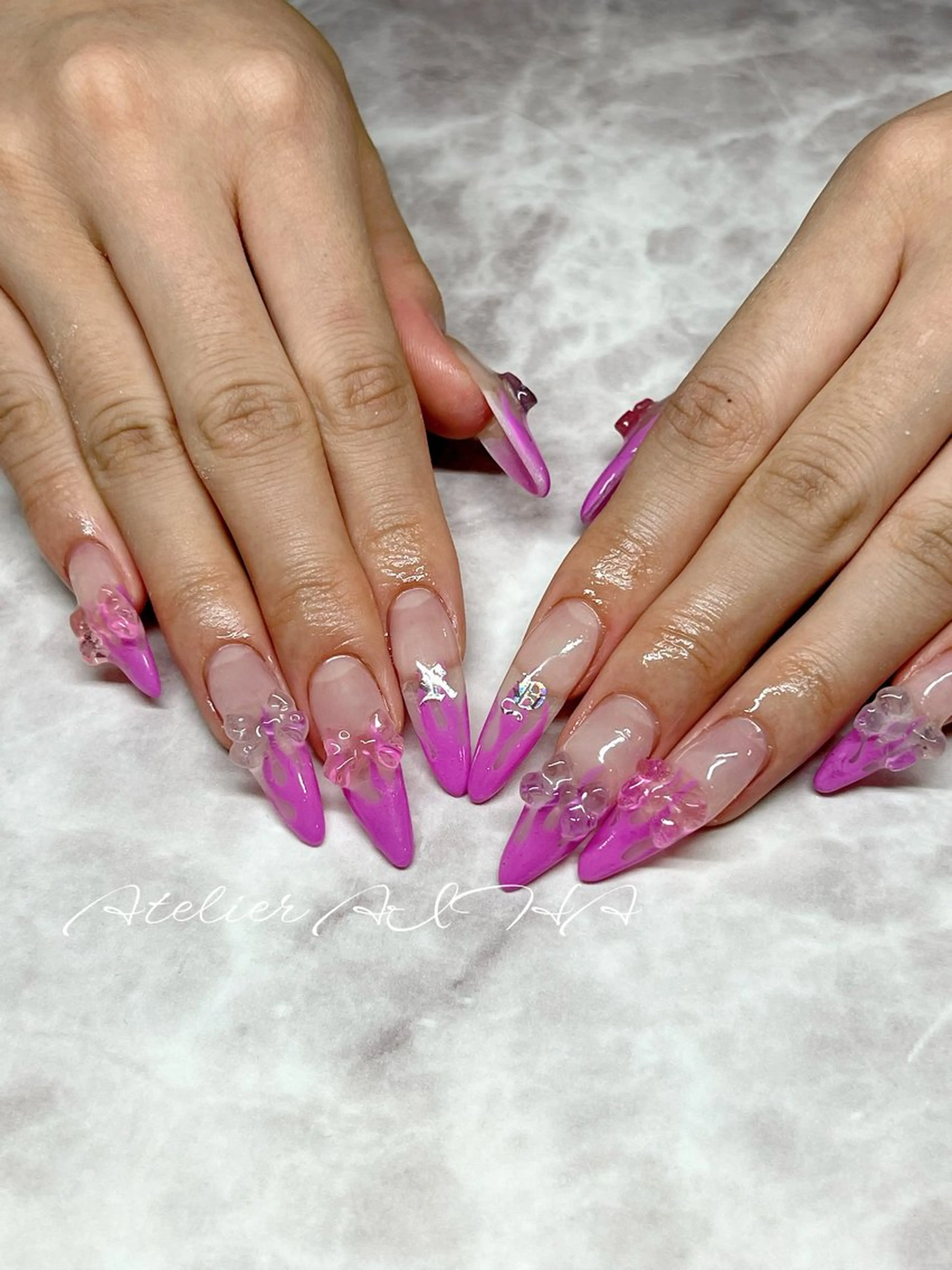 ロング アトリエAIHA★ フィルイン推奨サロンのネイルデザイン