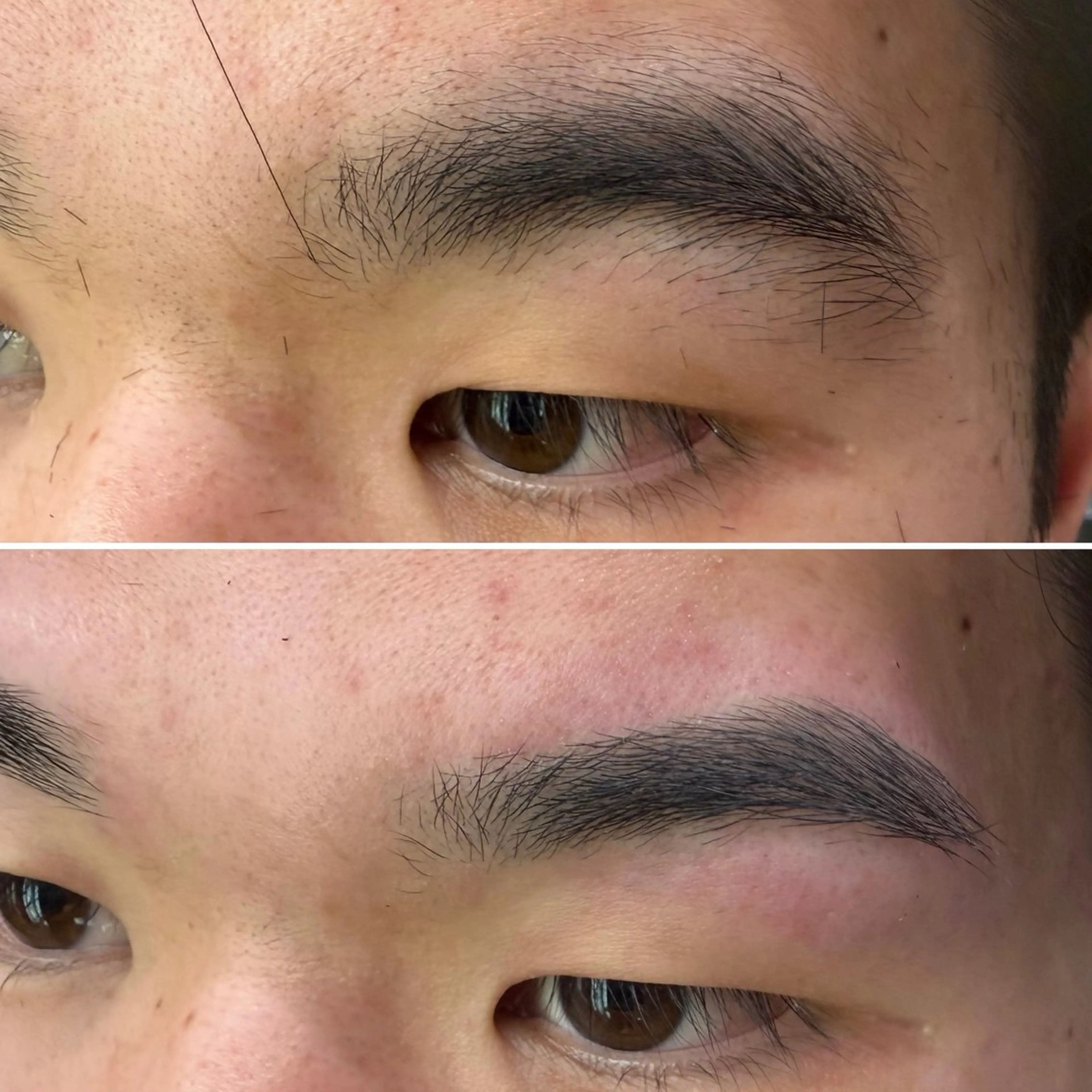 アイブロウ ワックス脱毛 眉カット 🌈推し色派手髪 ハイトーンShinのヘアスタイル