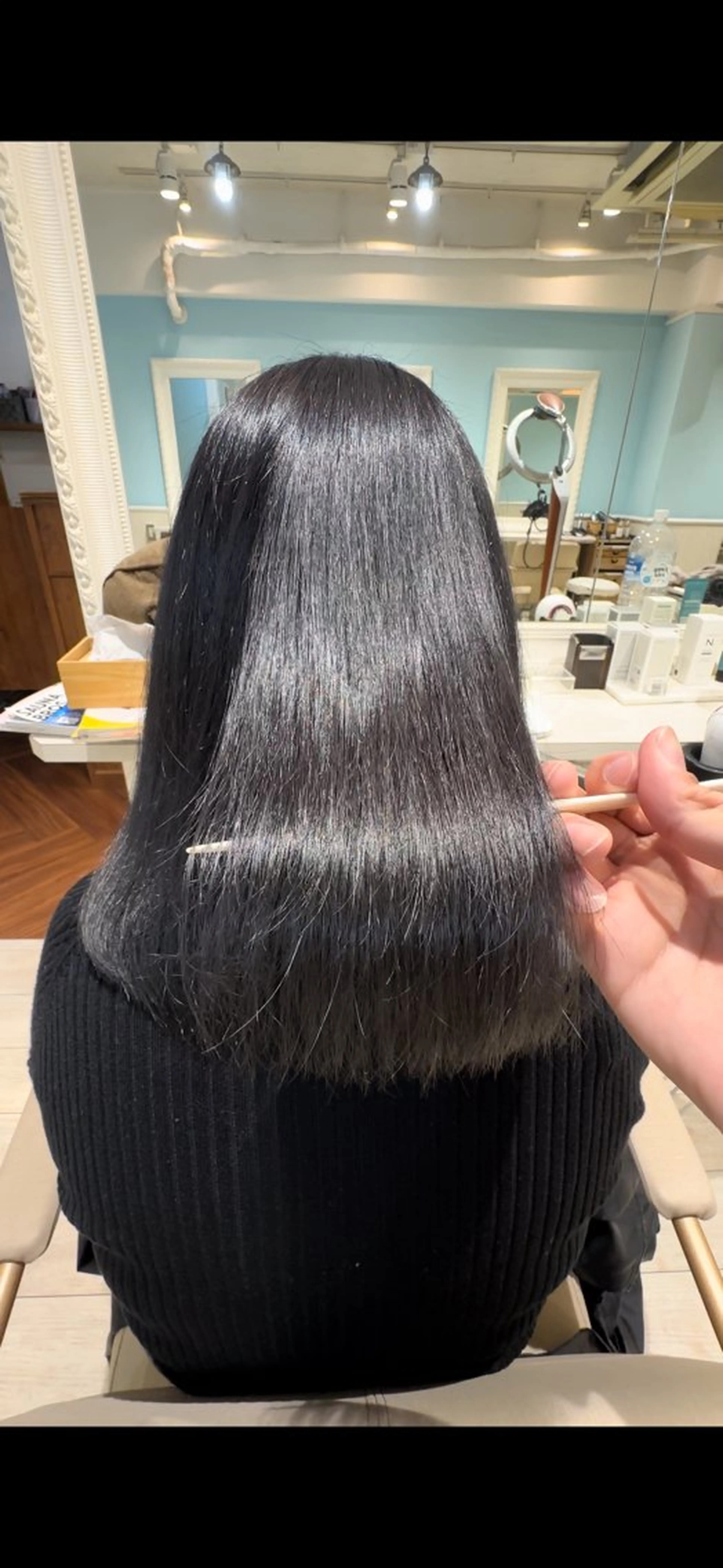 ミディアム Zina/髪質改善/ 縮毛矯正/谷内昇太のヘアスタイル