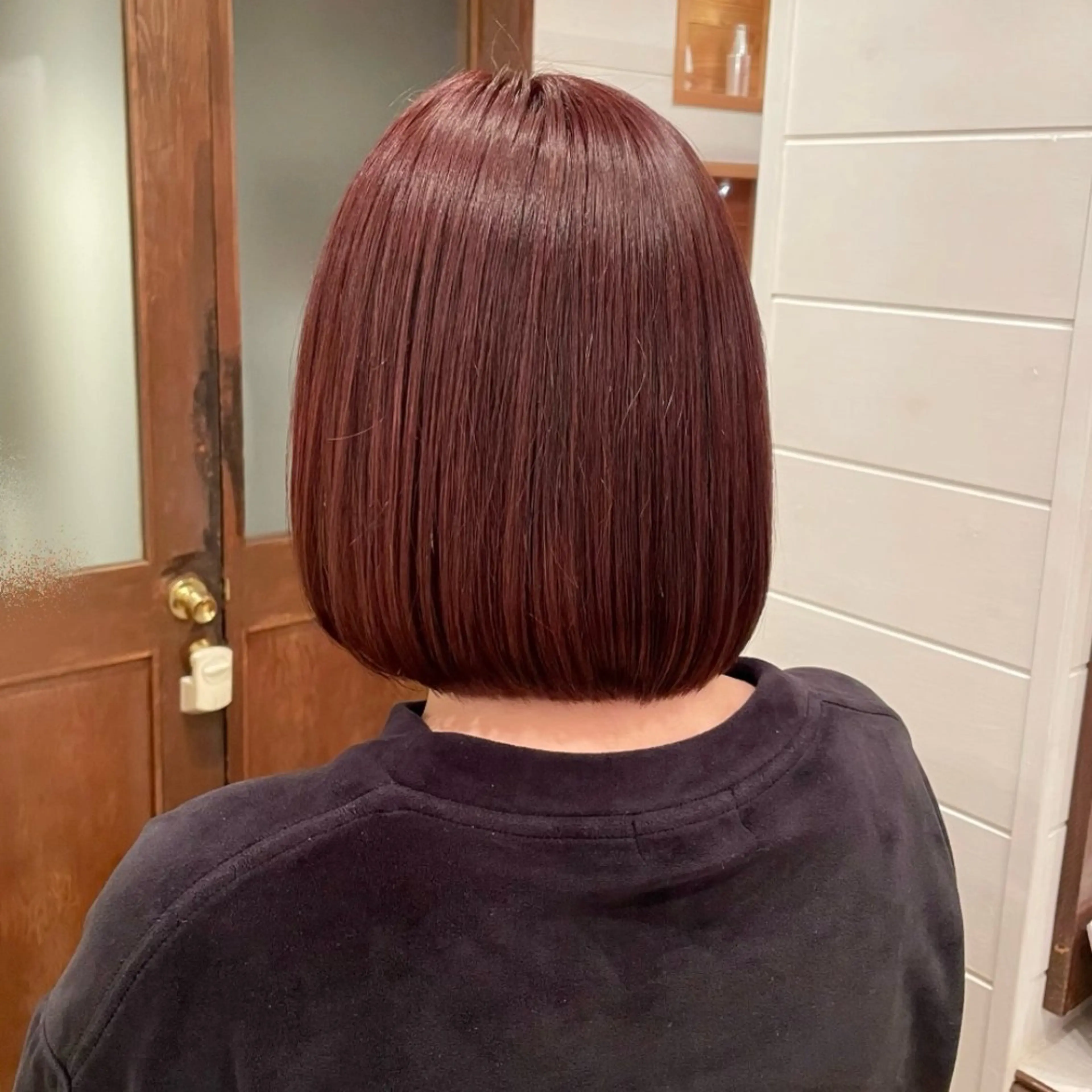 ショート カラー ボブ 韓国風ヘア トリートメント カット ヘアカラー トリートメント ボブ/縮毛矯正/レイ ヤー♡Natsukiのヘアスタイル