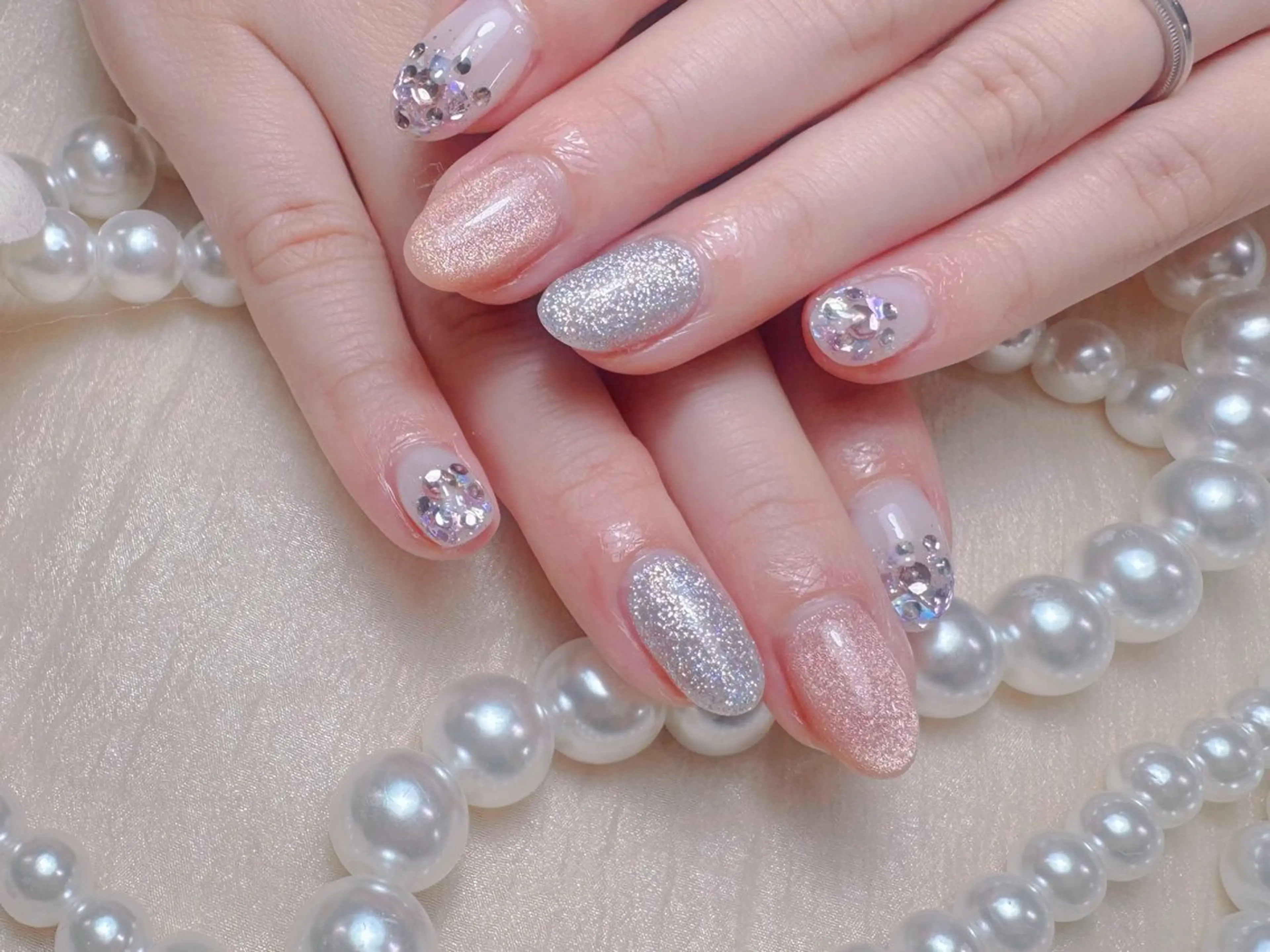 ネイル ハンドネイル マジック ミラーのネイルデザイン