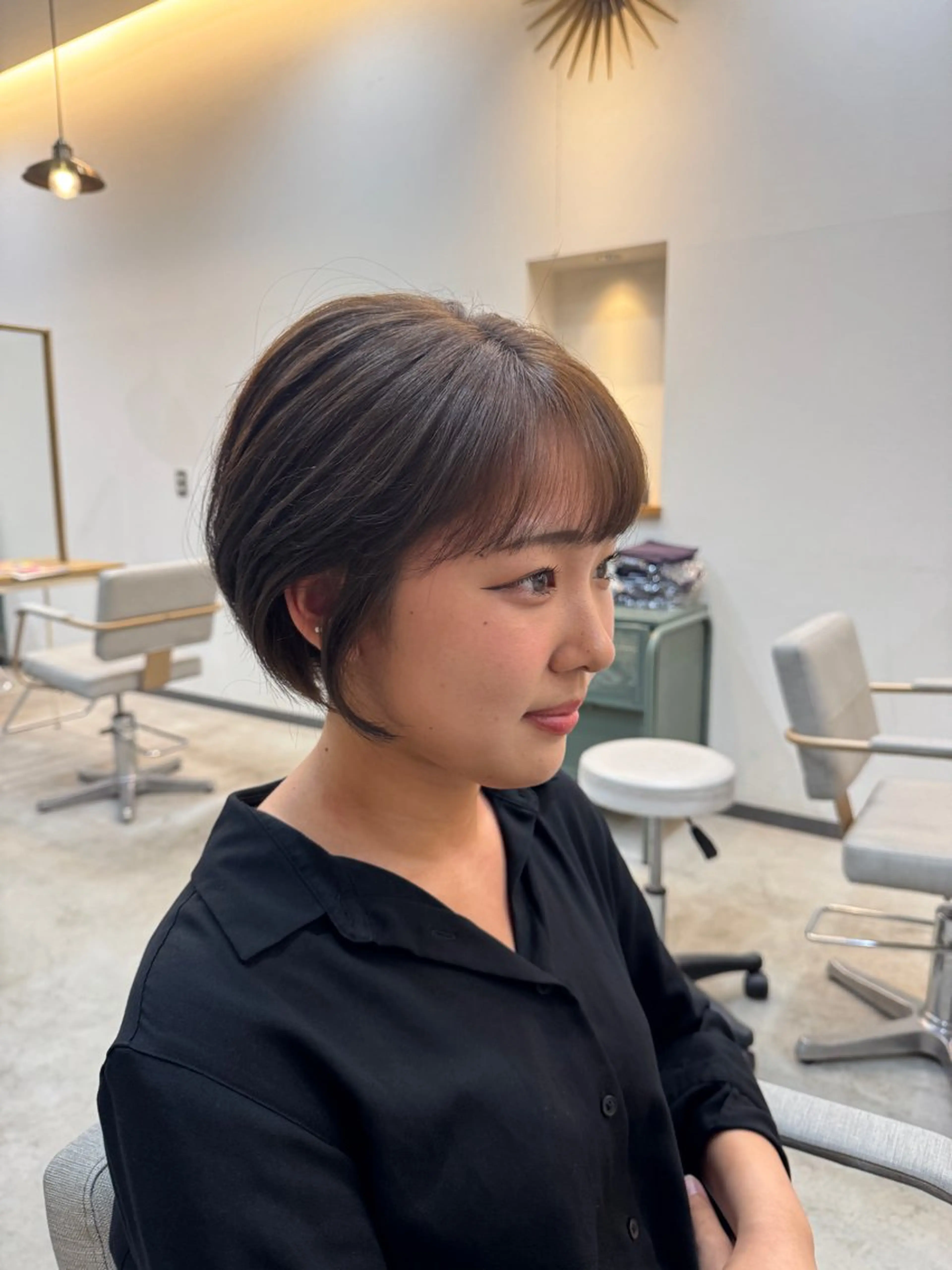 ショート 丸みショート ショートヘア 上田 莉那のヘアスタイル