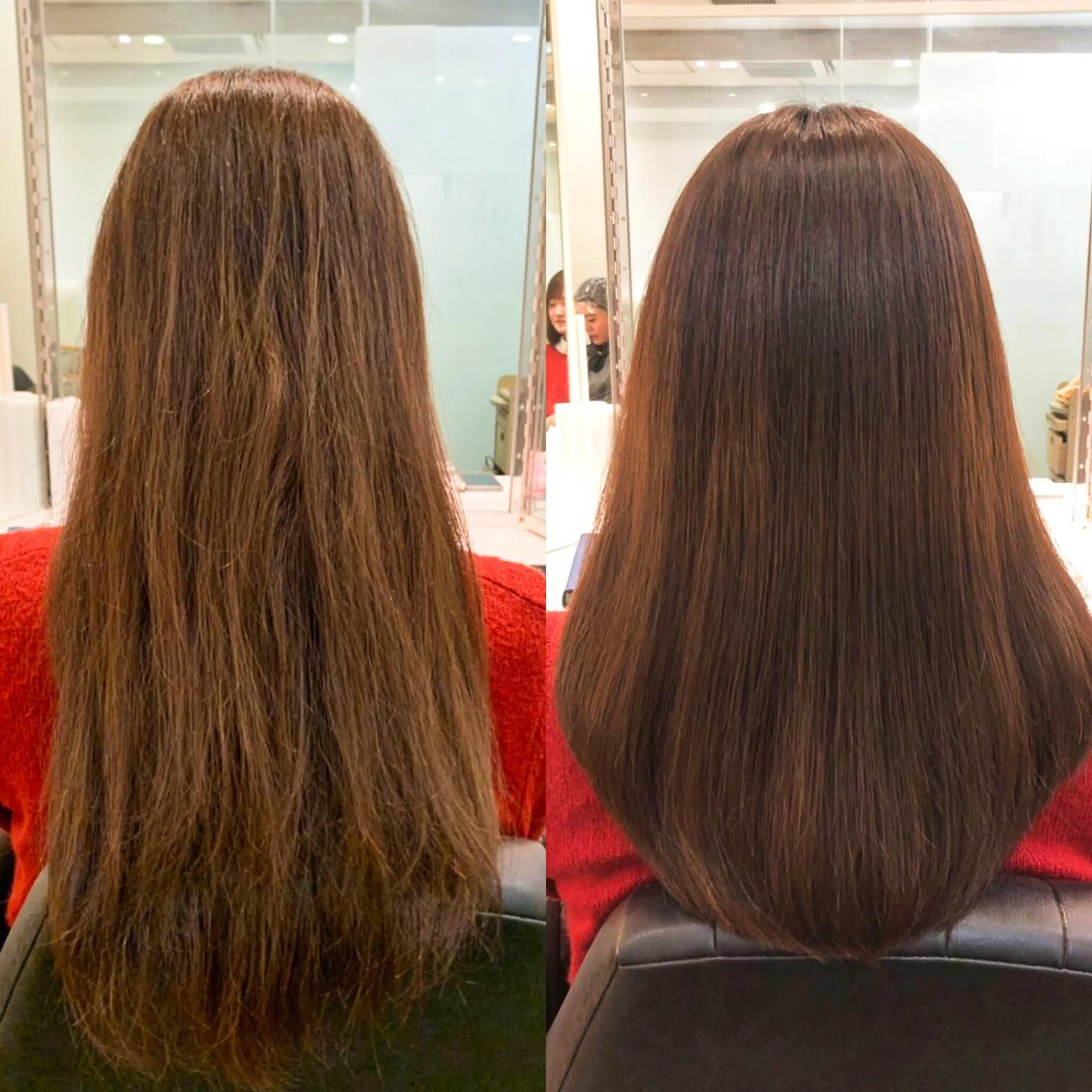 セミロング レイヤー×顔周 り×髪質改善/MIUのヘアスタイル