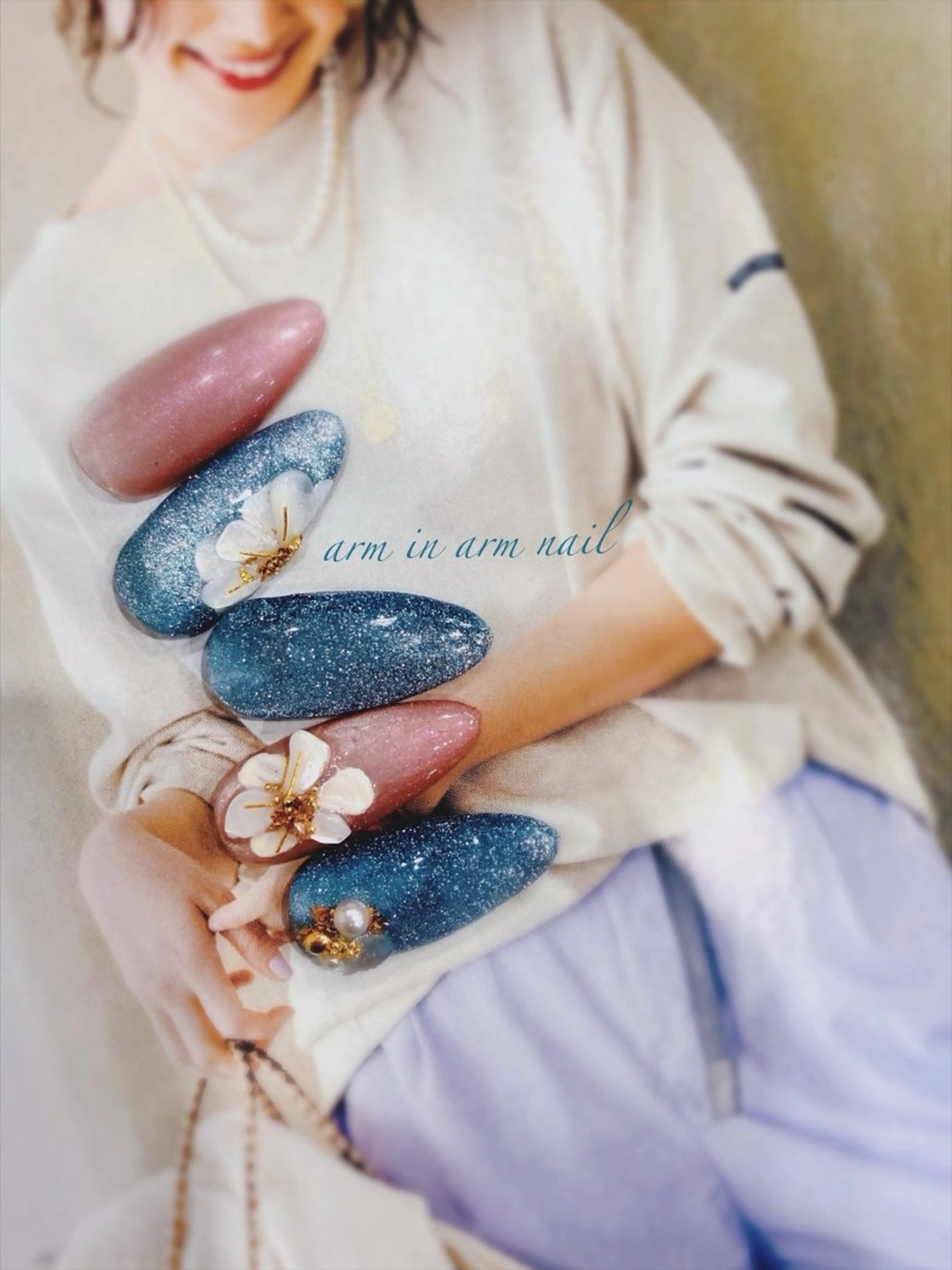 ネイル arm in arm ︎✿Yamamotoのマツエク・マツパデザイン