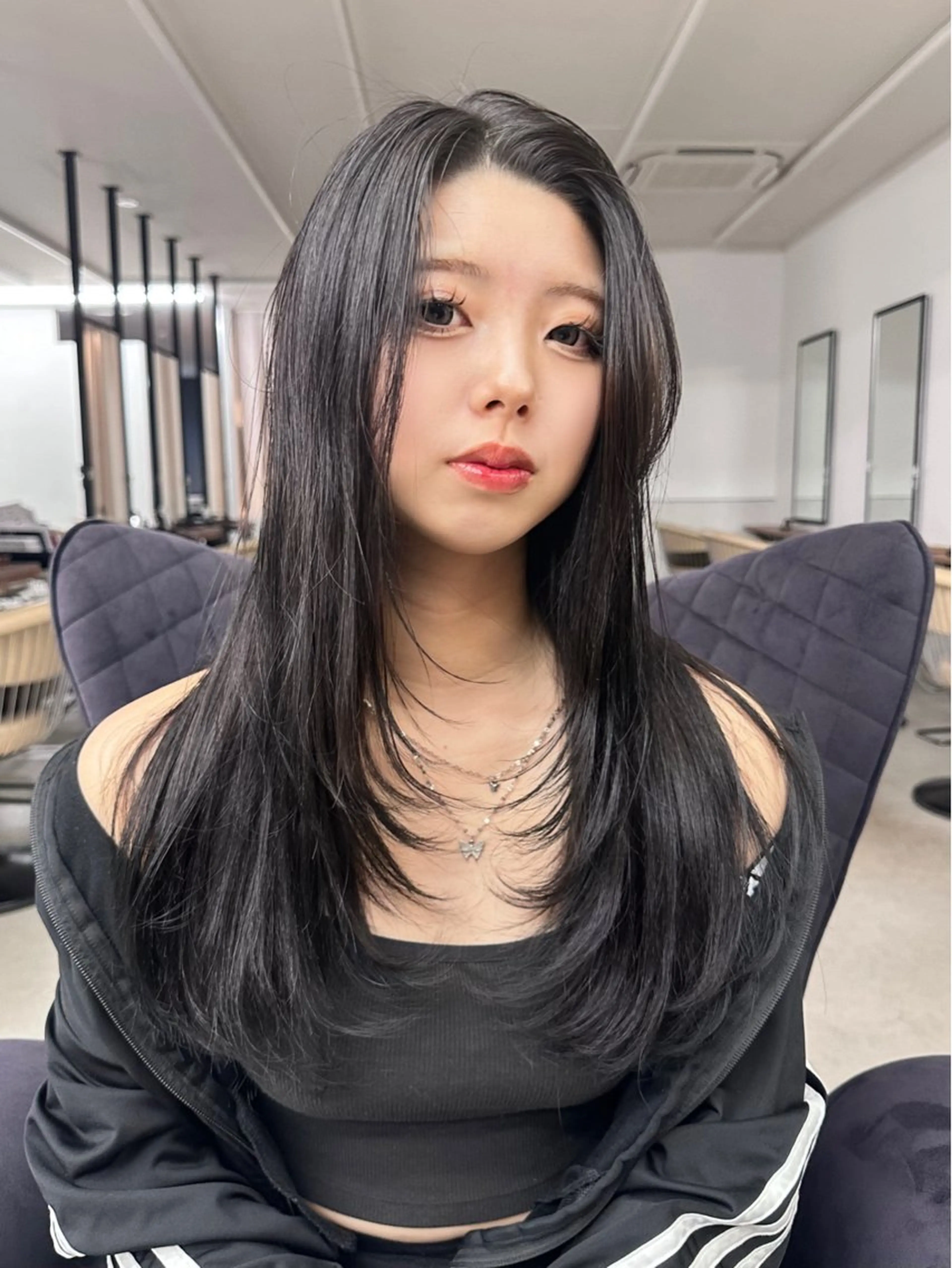 ロング 似合わせカット 根来悠斗のヘアスタイル