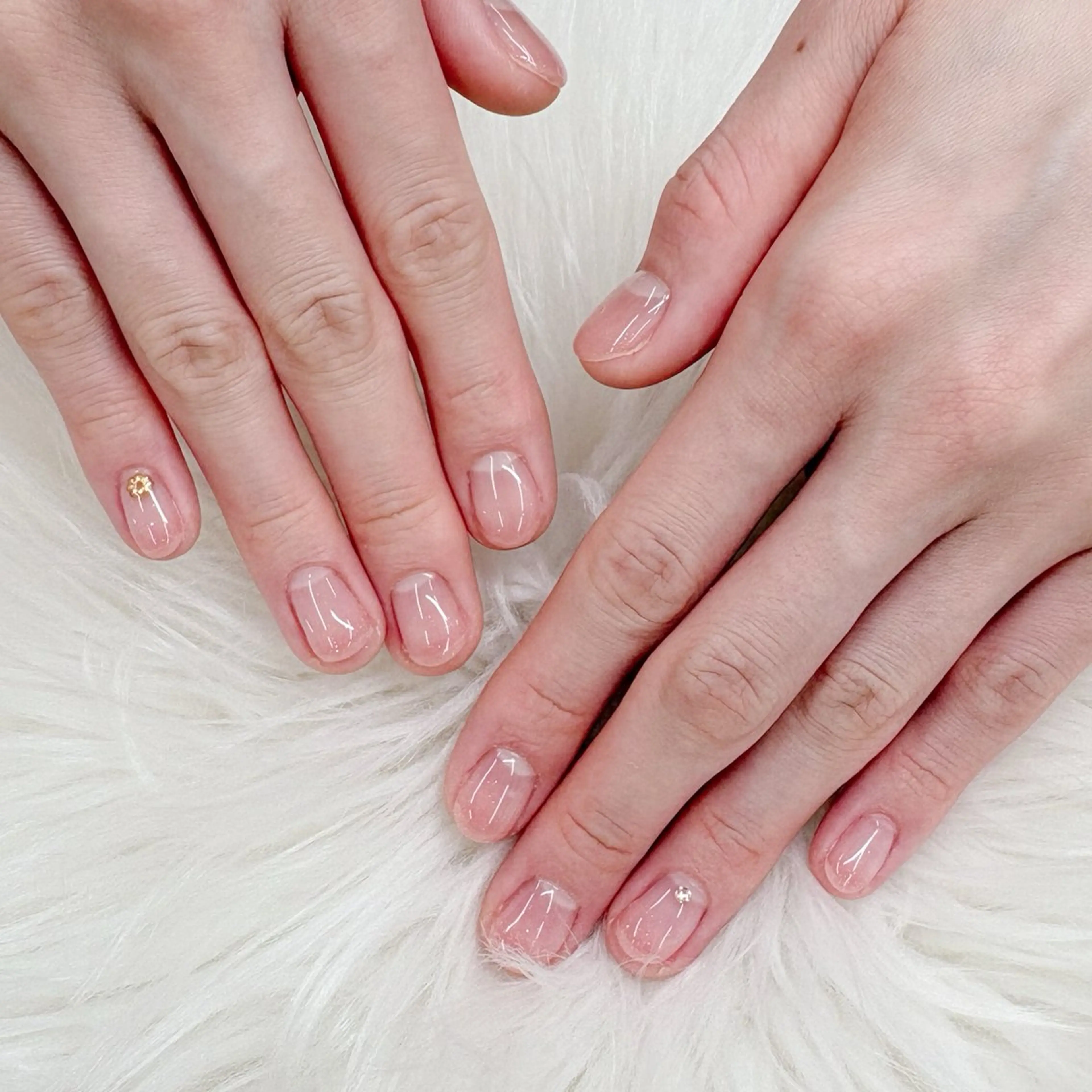 ネイル グラデーション ピンク ハンドネイル エリクサーネイル池袋 大谷のネイルデザイン