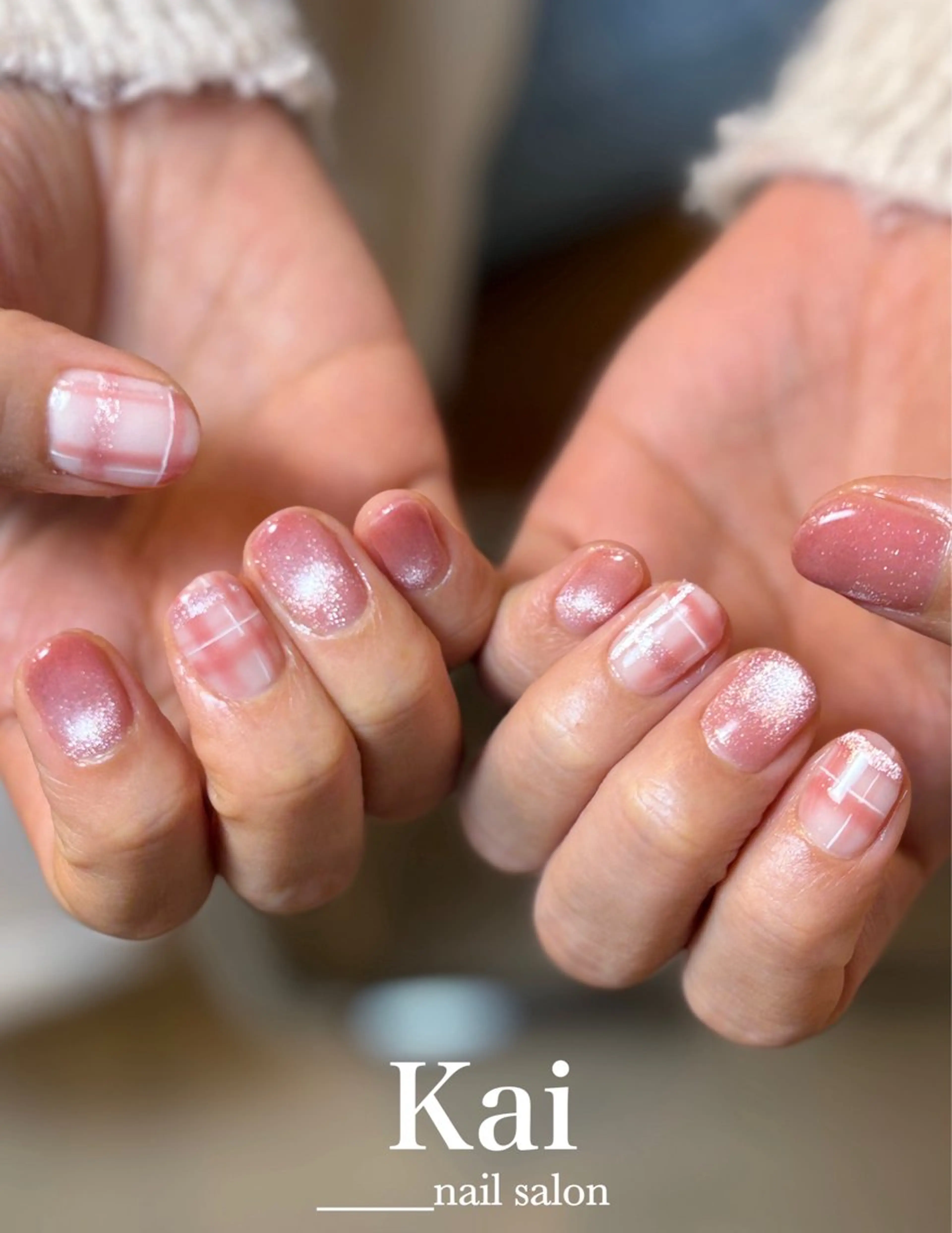 ネイル 韓国ネイル 持ち込み シンプルネイル ハンドネイル Kai  nail Mayukoのネイルデザイン