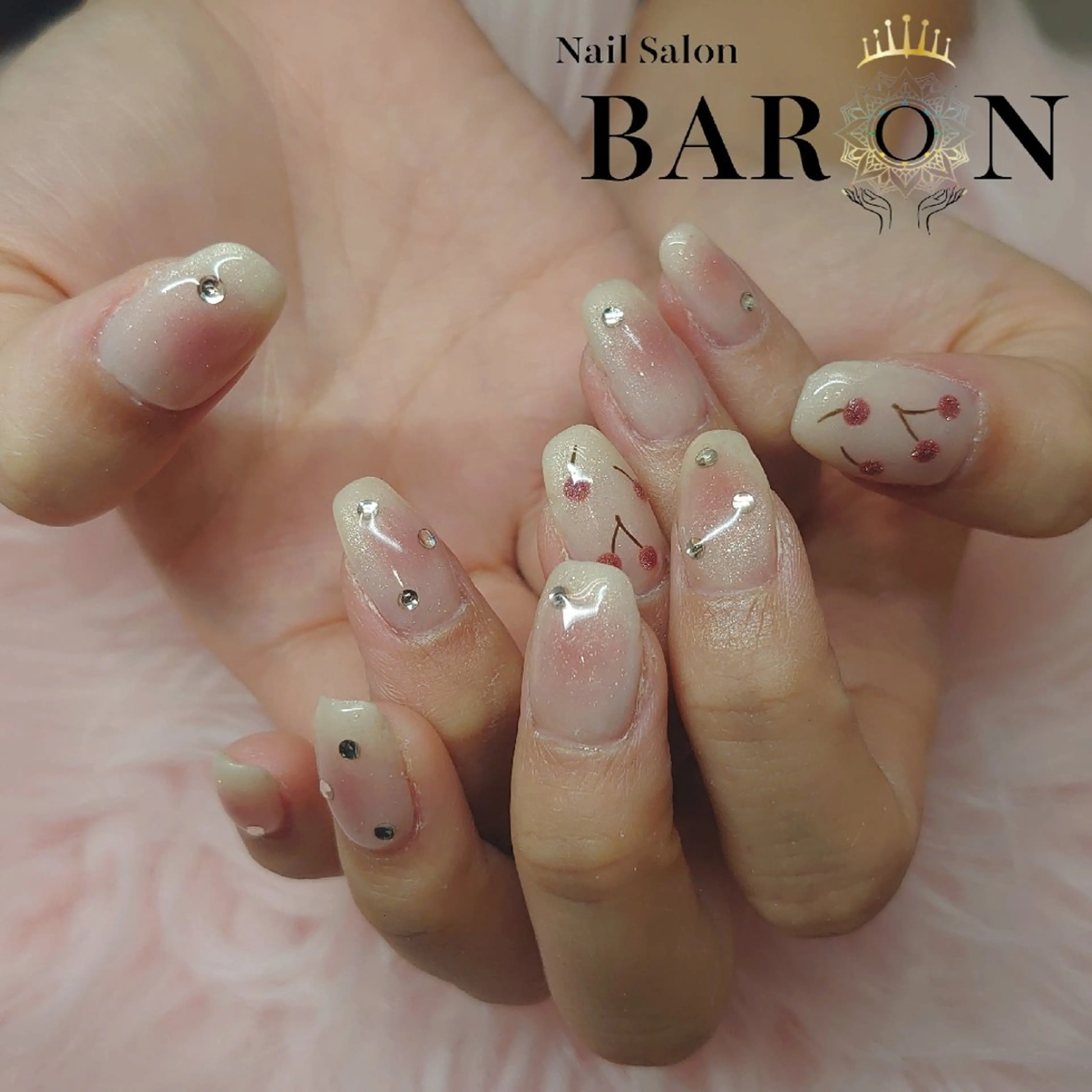 ネイル チークネイル 持ち込み ♛BARON♛ AOIのネイルデザイン
