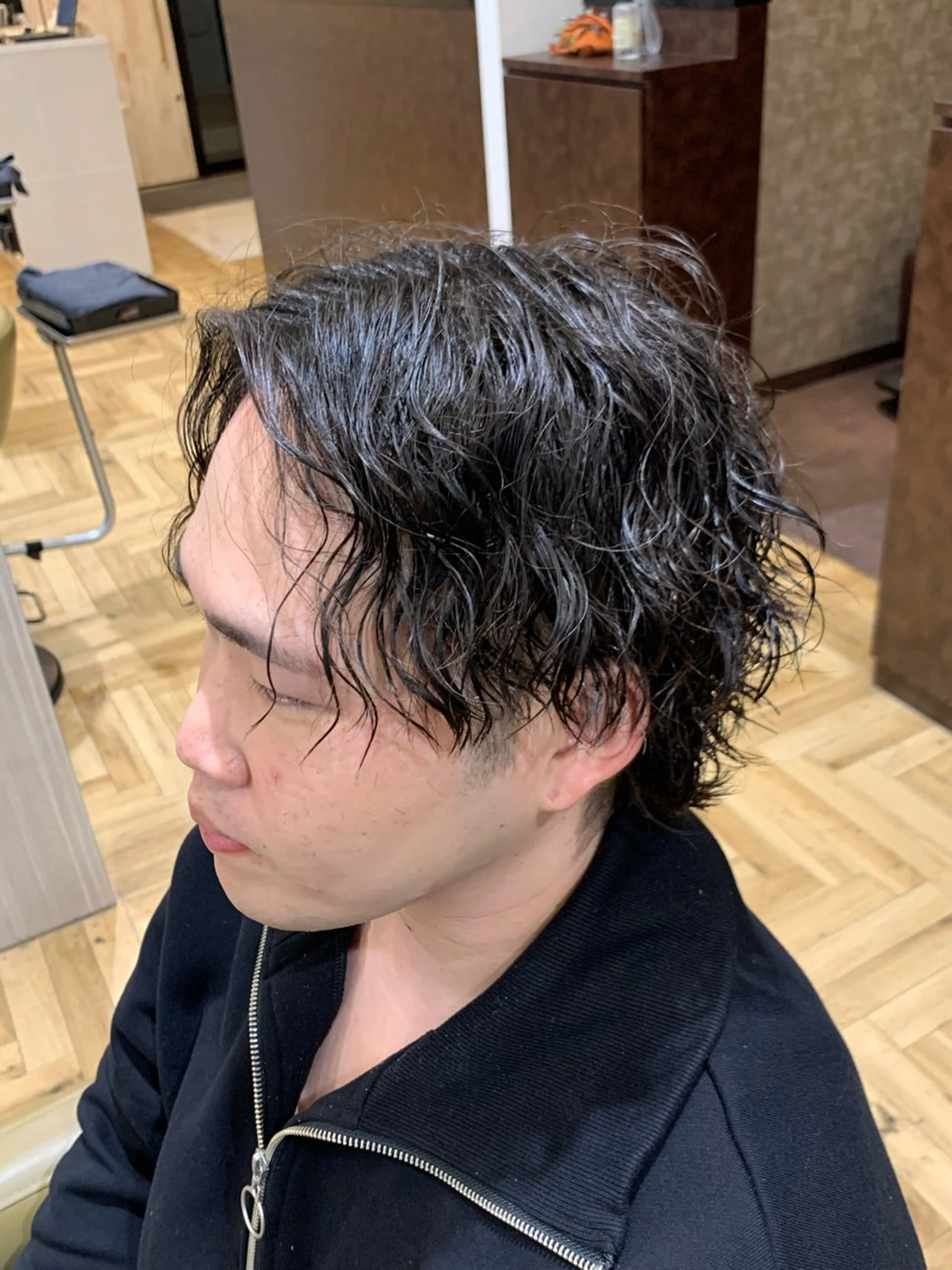ミディアム メンズ センターパート カット Mika/💈 モデル募集中のヘアスタイル