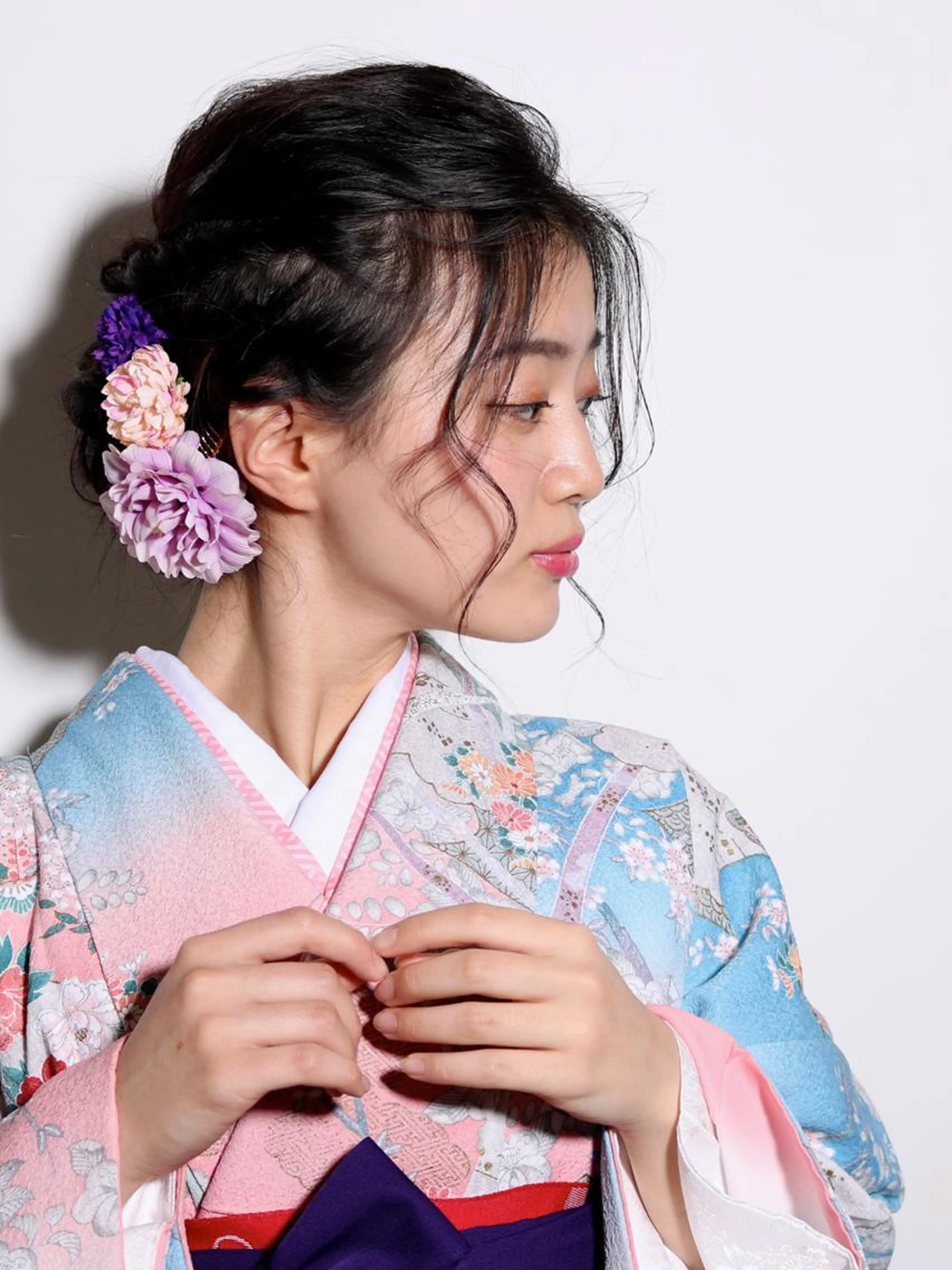 . 💜💃 卒業式袴着付け＋ヘアセット＋メイク 🌟.【ネット予約不可/お問い合わせ下さい】の写真