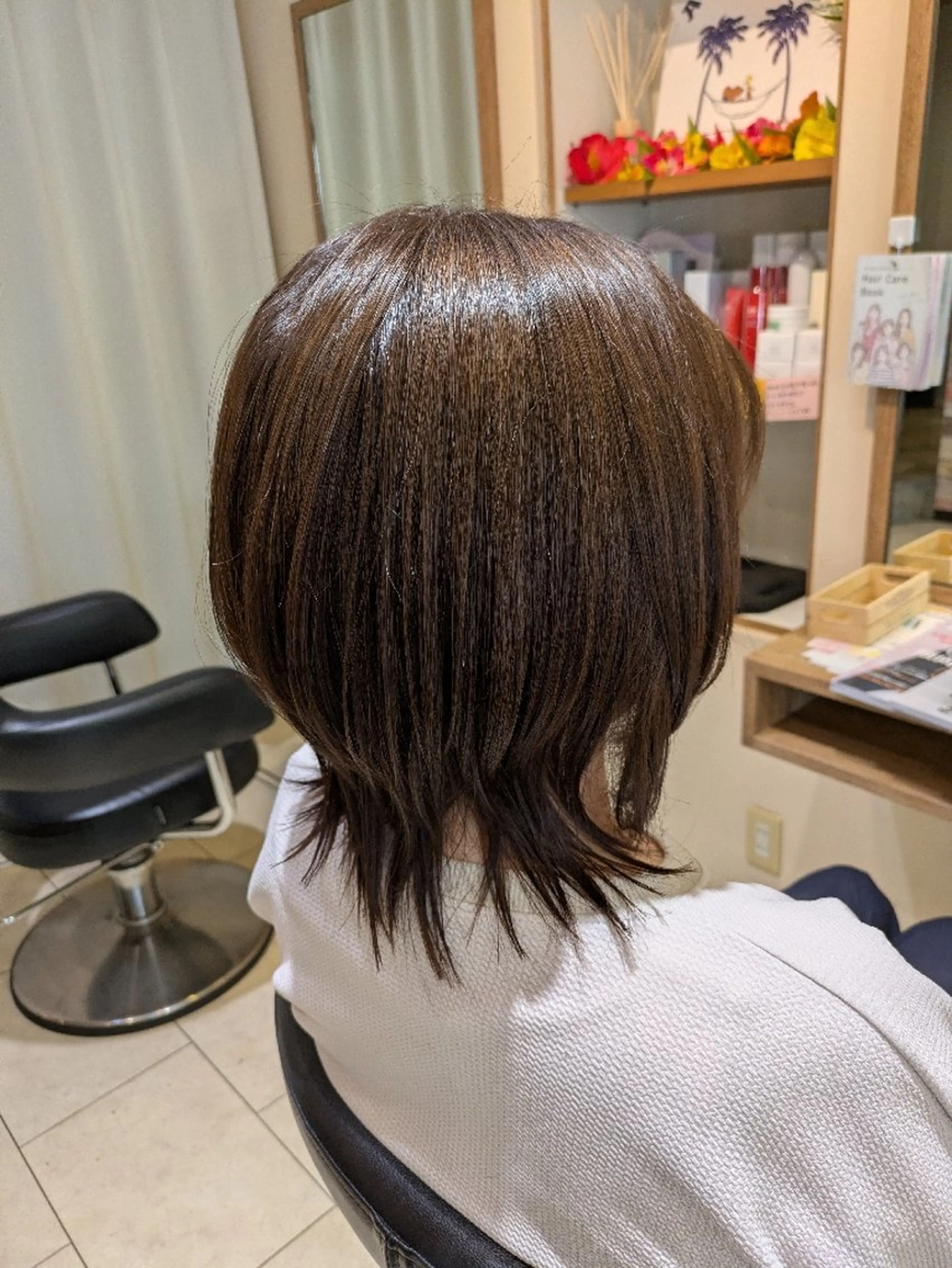 ミディアム ボブ くびれヘア 塚原 友紀子のヘアスタイル