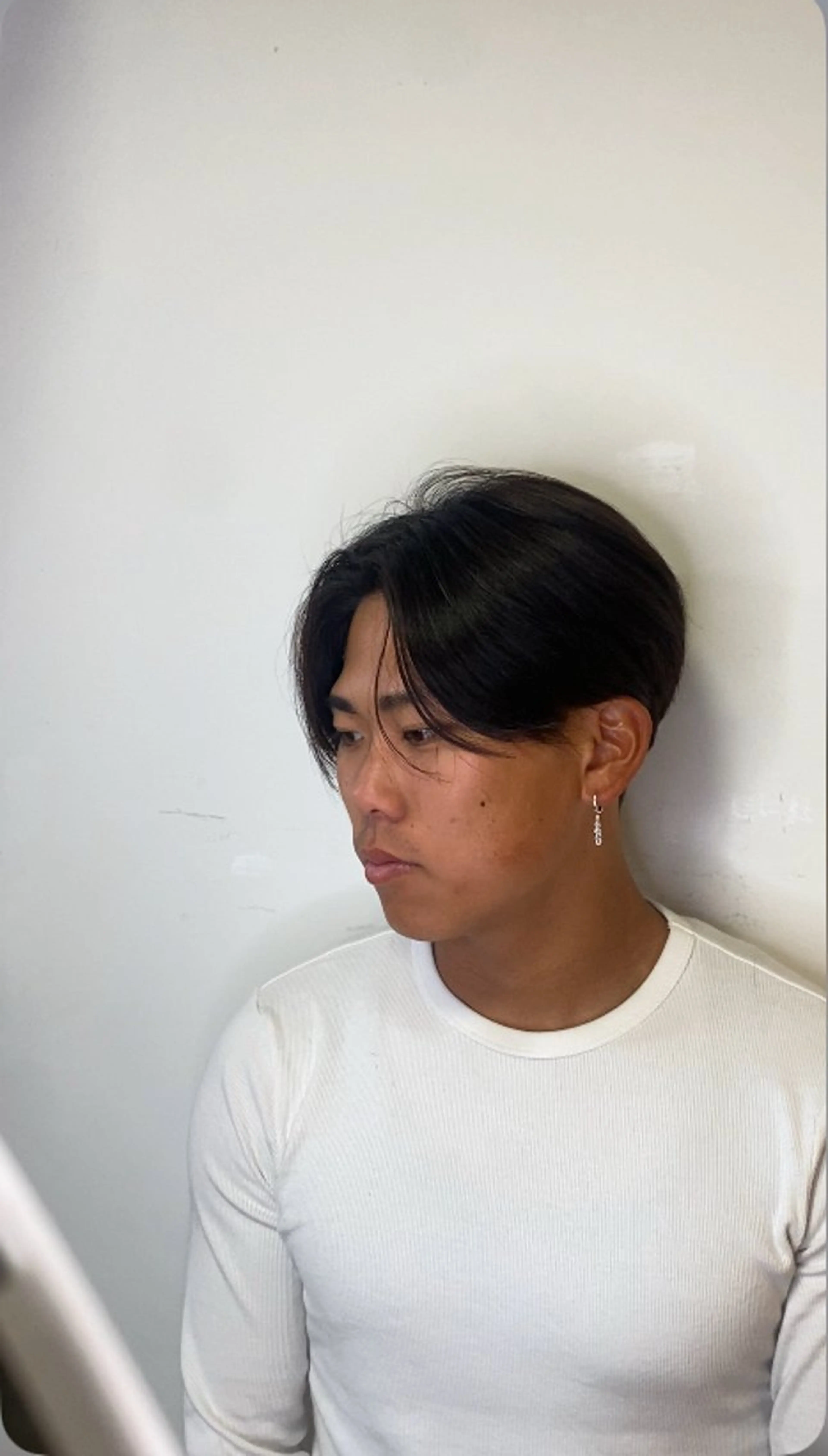 ヘアアレンジ メンズ センターパート カット 大塚メンズカット エシカル🌱松原大将のヘアスタイル