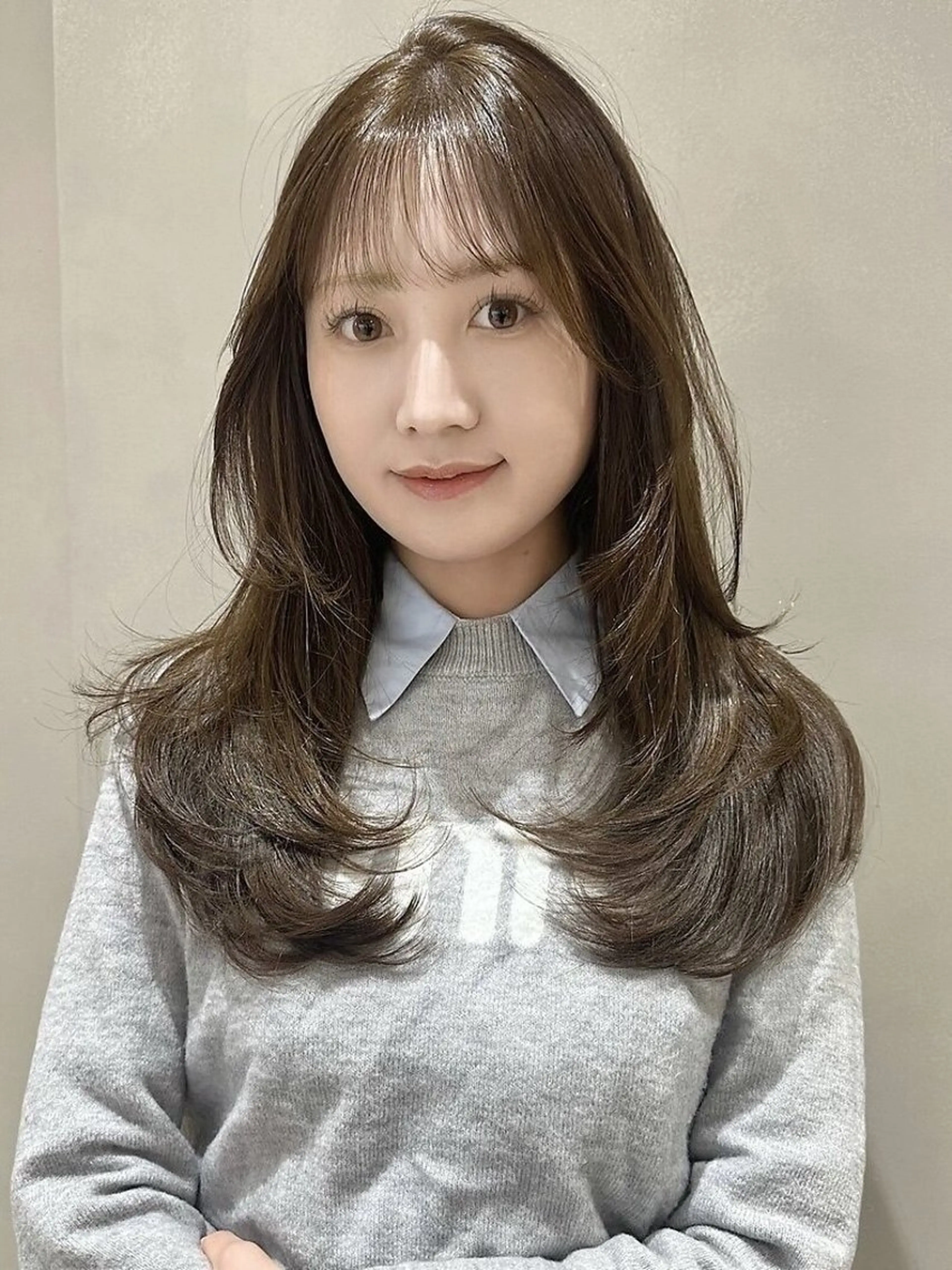 【1日2名限定】【透明感抜群😳】【ミニモ限定】髪質改善ケアカラー＋超音波3ステップトリートメント！✨の写真