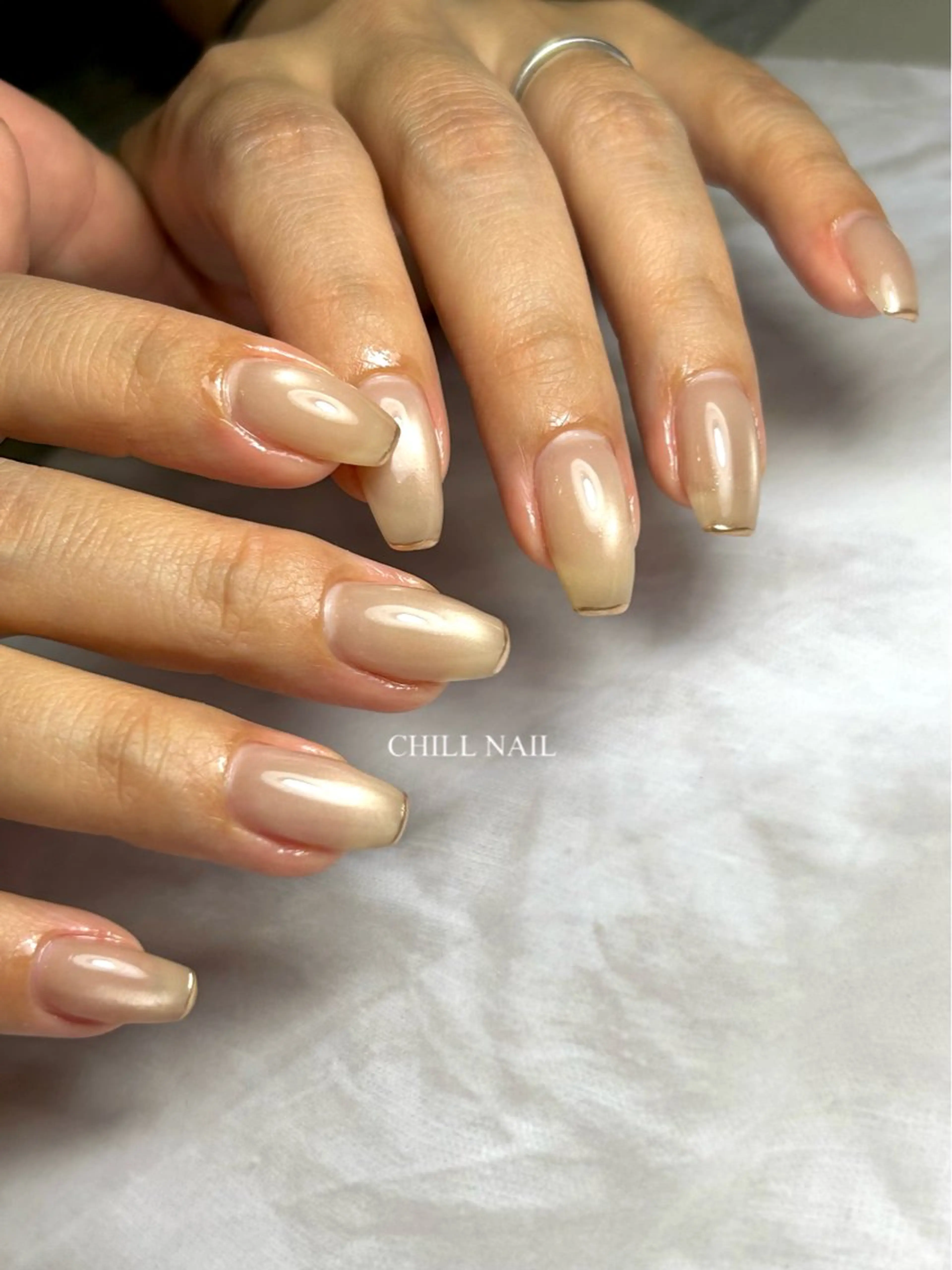ネイル マグネットネイル ミラーネイル ハンドネイル CHILL NAILのネイルデザイン