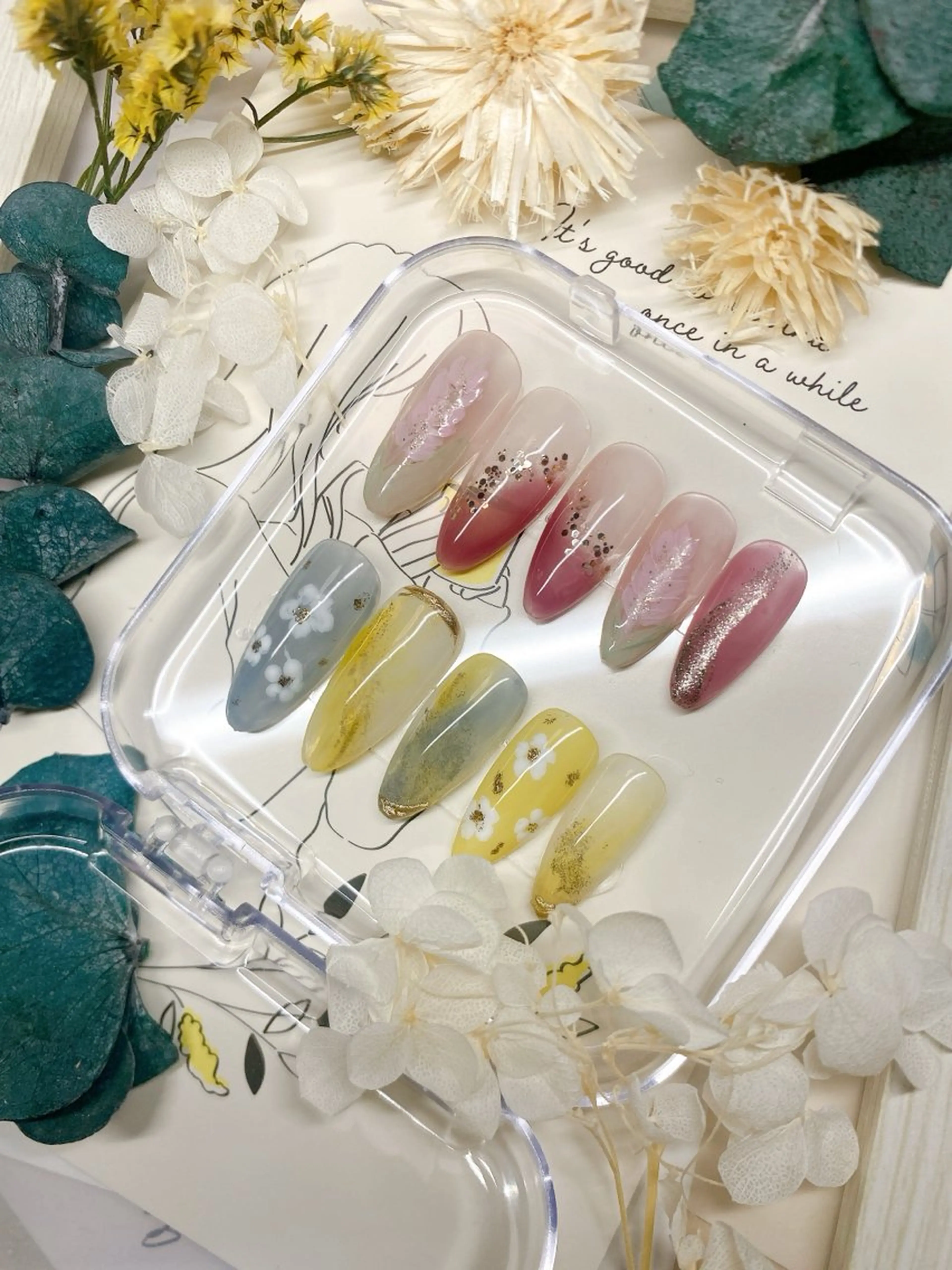 ネイル 春ネイル PLUM BELL 横浜自宅ネイルのネイルデザイン