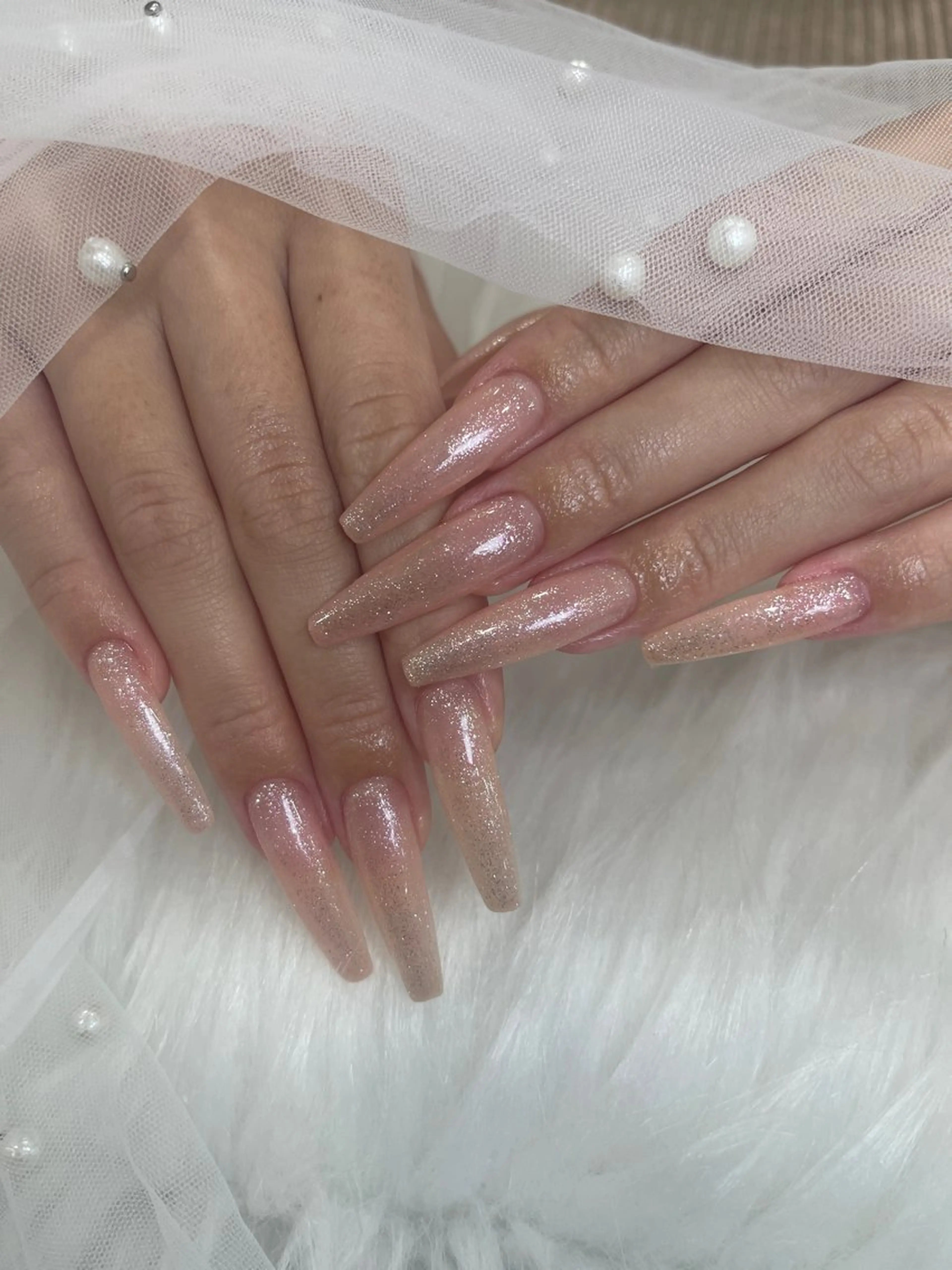 モデル限定価格|長さ出し|ワンカラー or ラメ(オフ別料金1000円〜)の写真