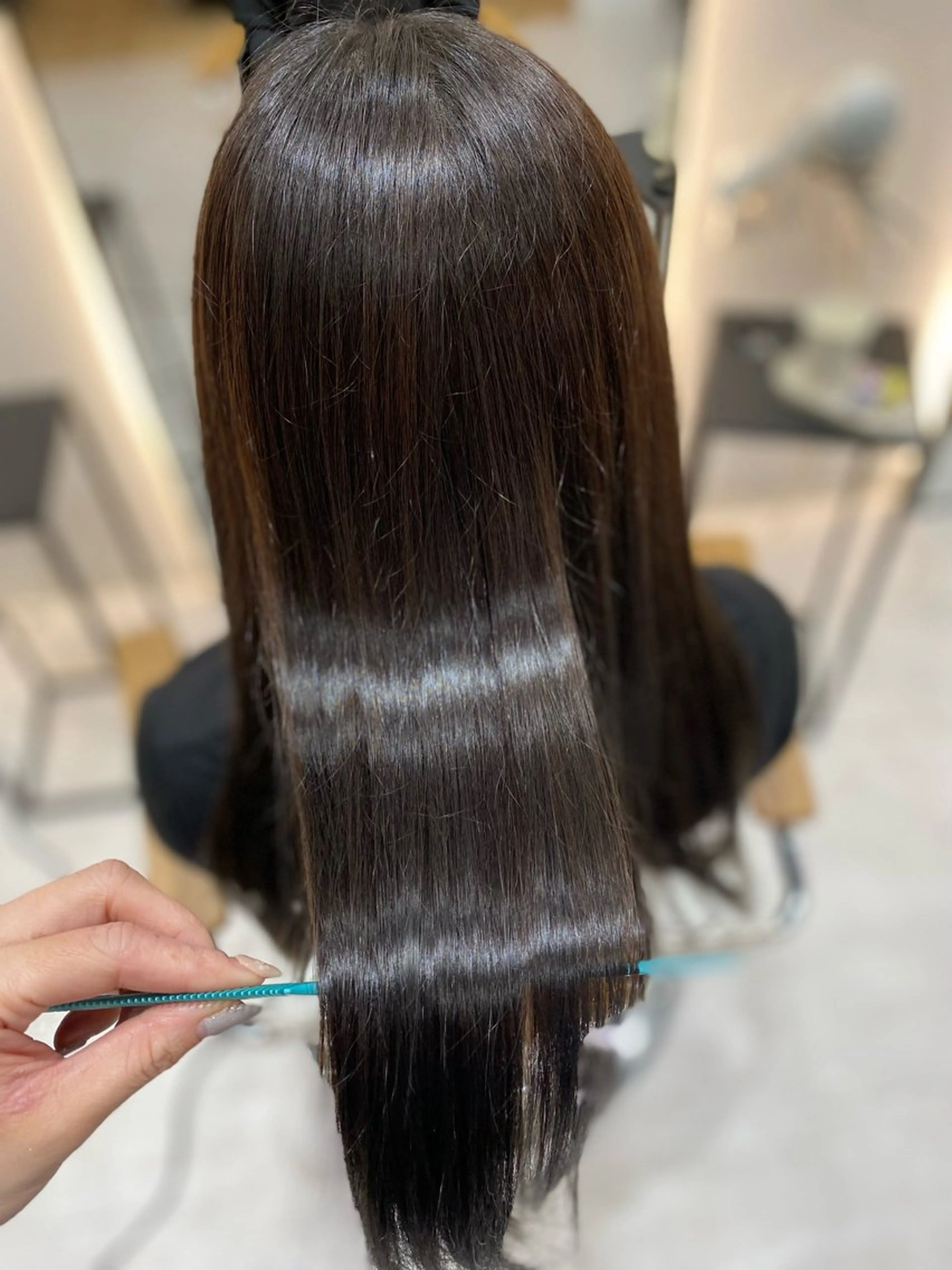 ロング カラー 髪質改善 トリートメント ヘアカラー トリートメント 艶髪・透明感カラー・ 韓国ヘア・Yuriのヘアスタイル