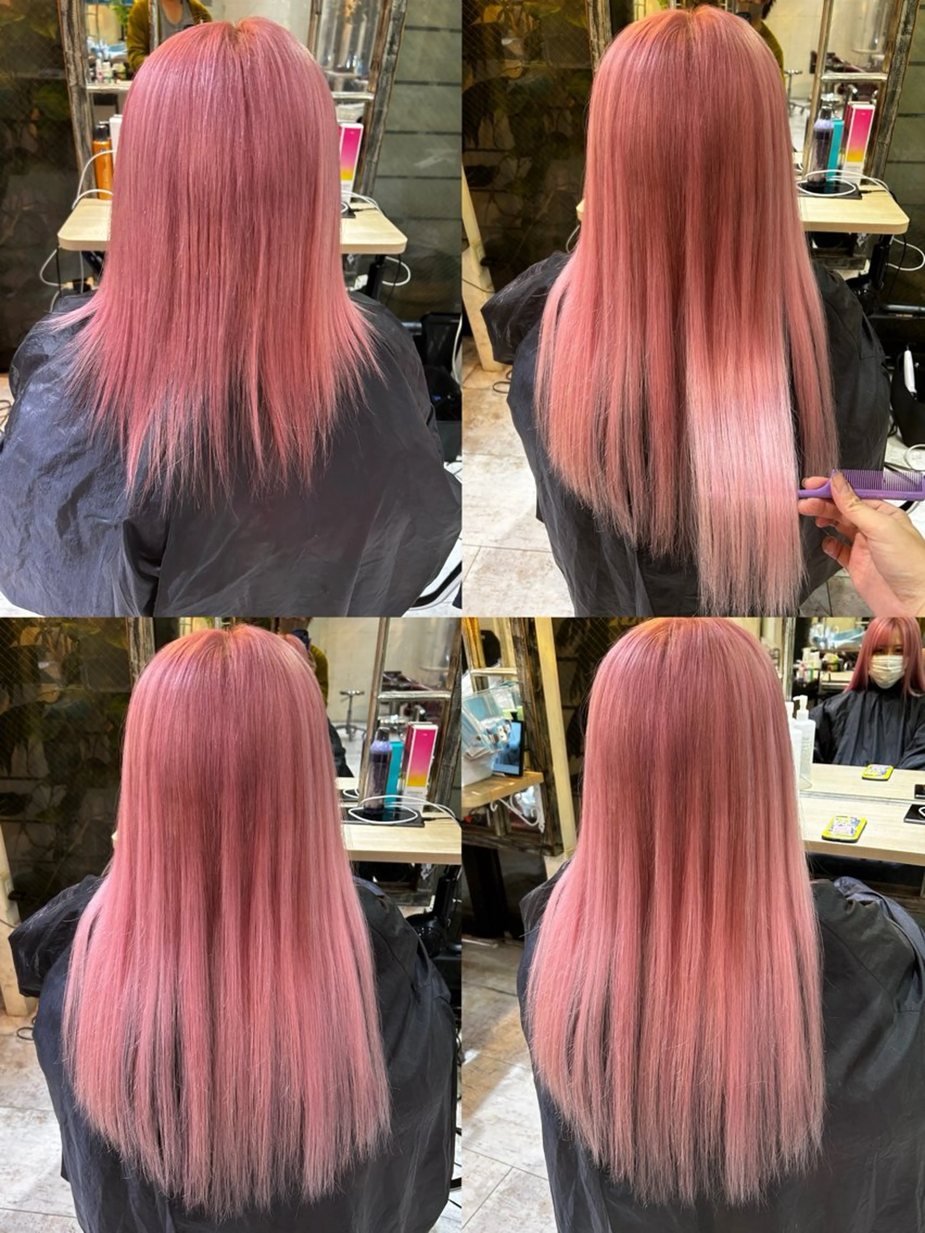 ロング カラー カット エクステ エクステ原宿 シンヤのヘアスタイル