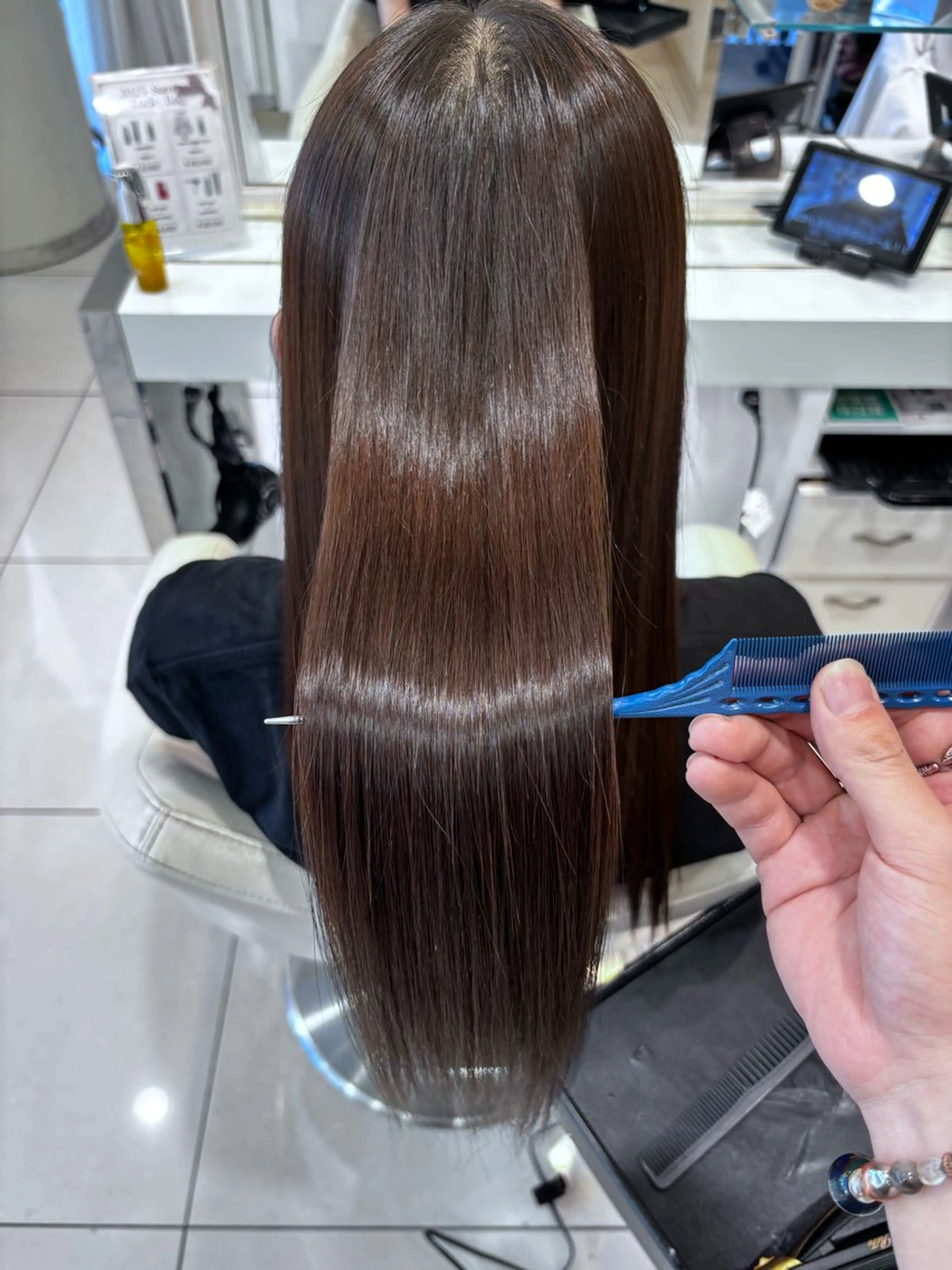 ロング 艶髪 /ダメージレス 縮毛矯正 / くうのヘアスタイル