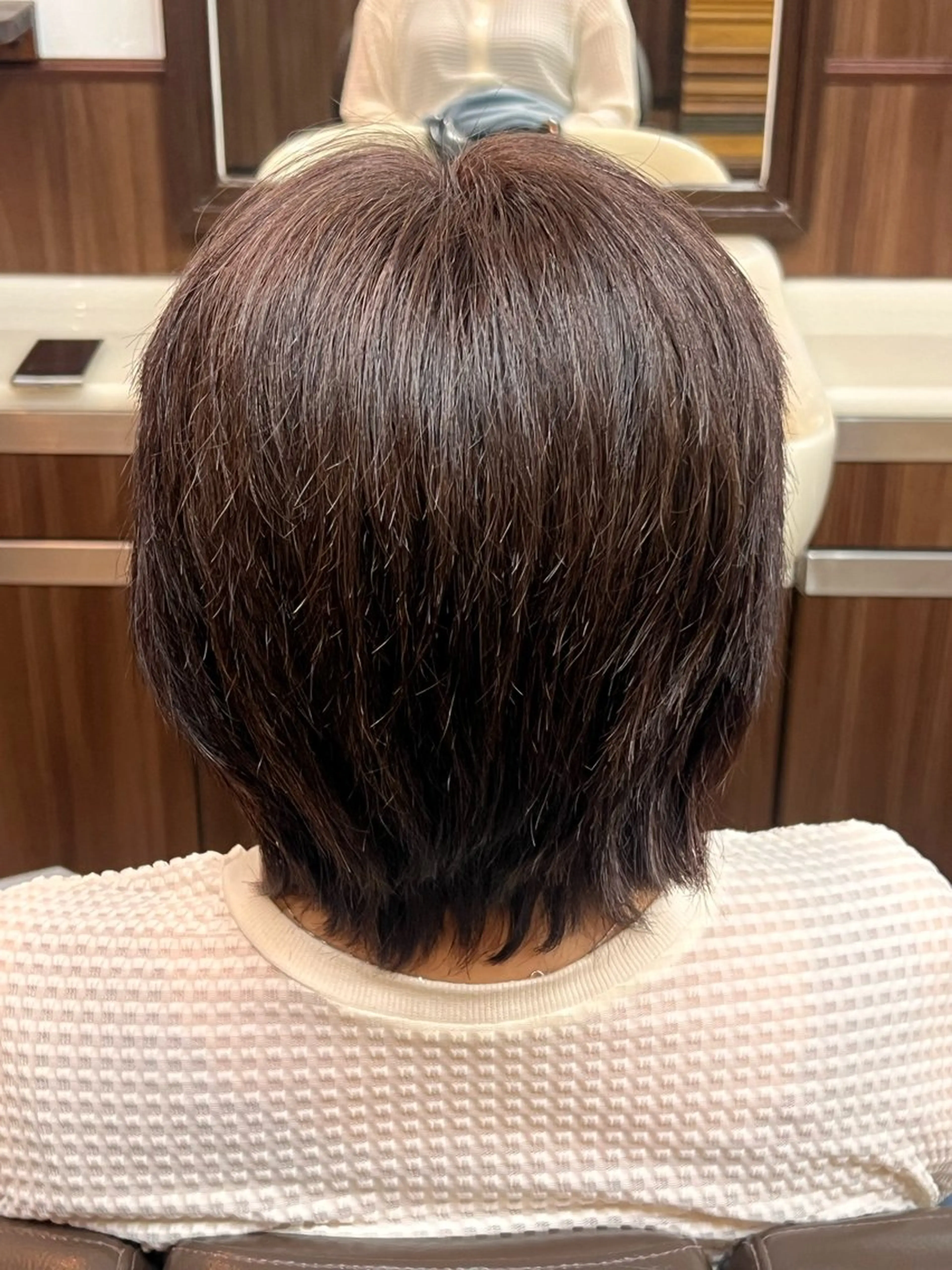 ショート カラー ブラウンカラー オレンジ Kotoe. men'sのヘアスタイル