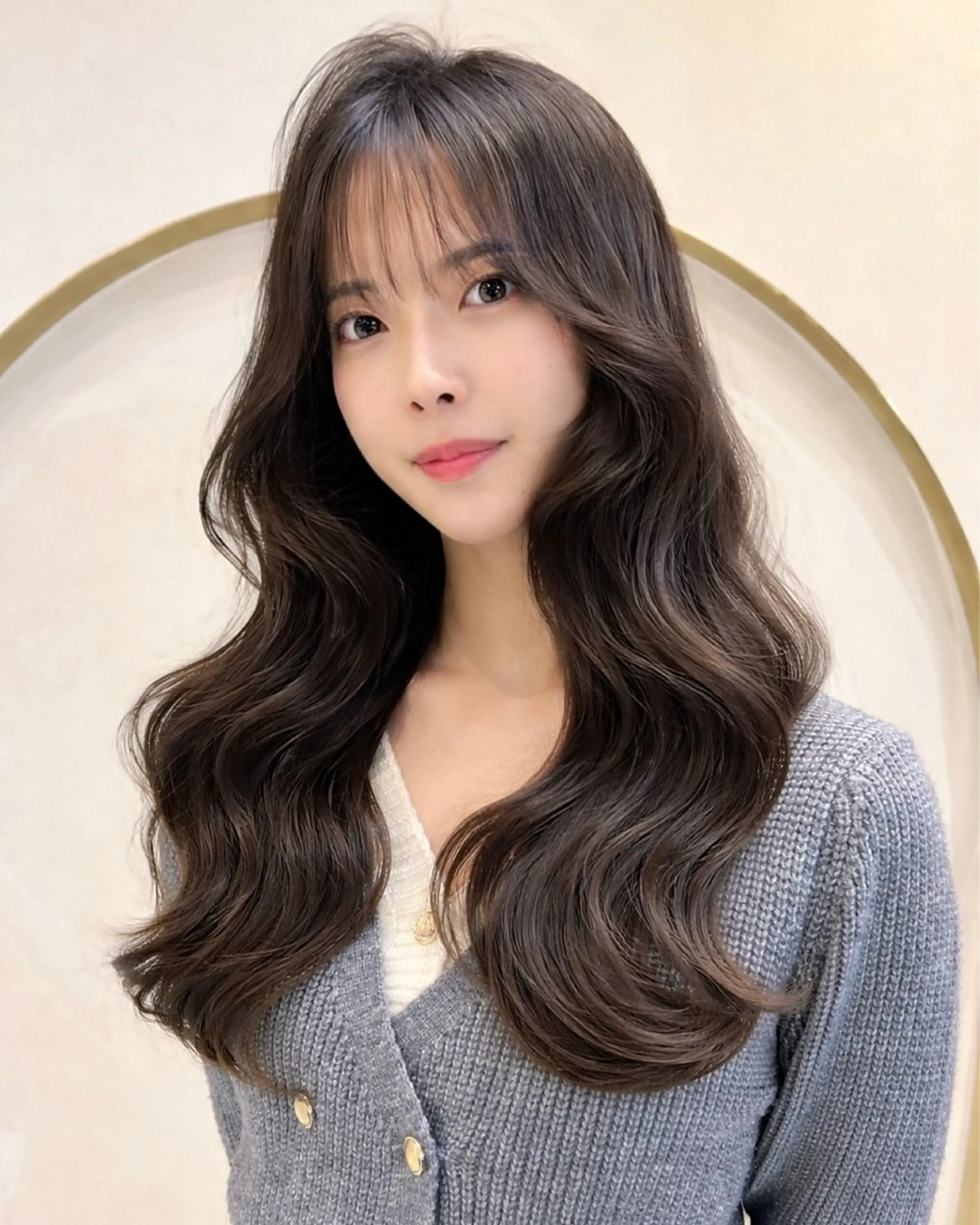 ロング カット ヘアカラー トリートメント 小田裕也 チャンモリパーマのヘアスタイル