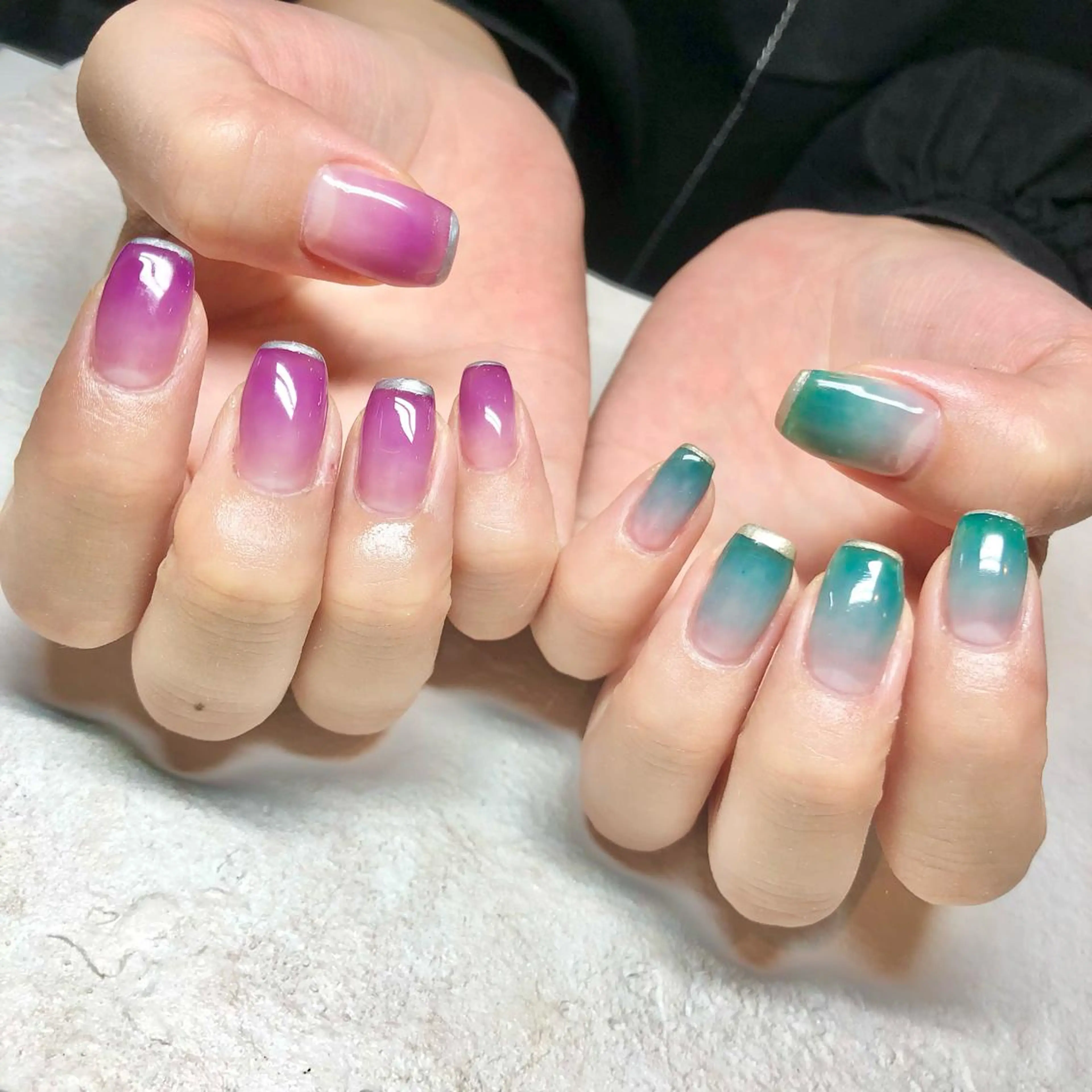 ネイル フレンチネイル グラデーション tiare所属・tiare ayaのネイルデザイン