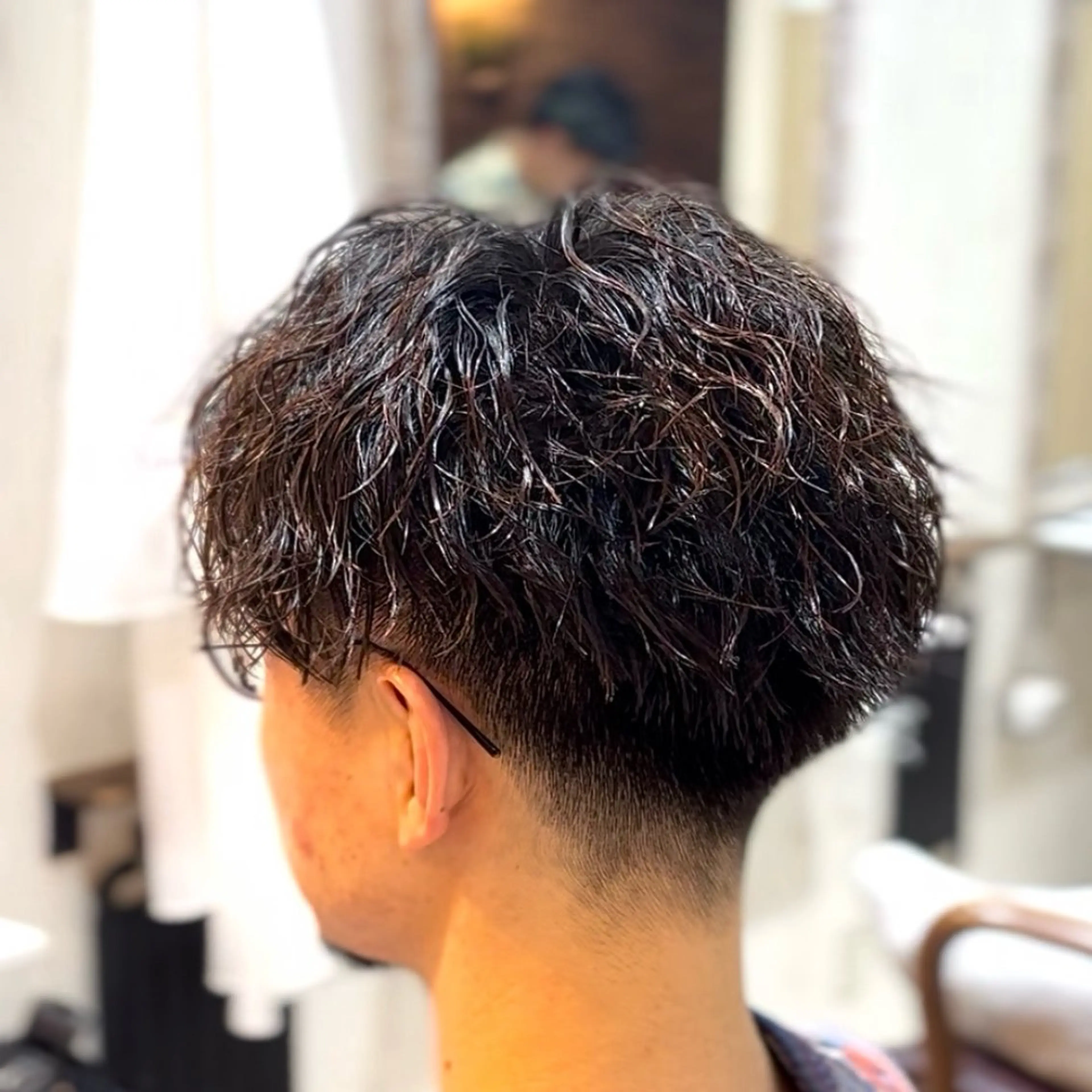 ショート パーマ メンズ メンズパーマ カット パーマ 💥桜木町メンズ専門 💥ルキのヘアスタイル
