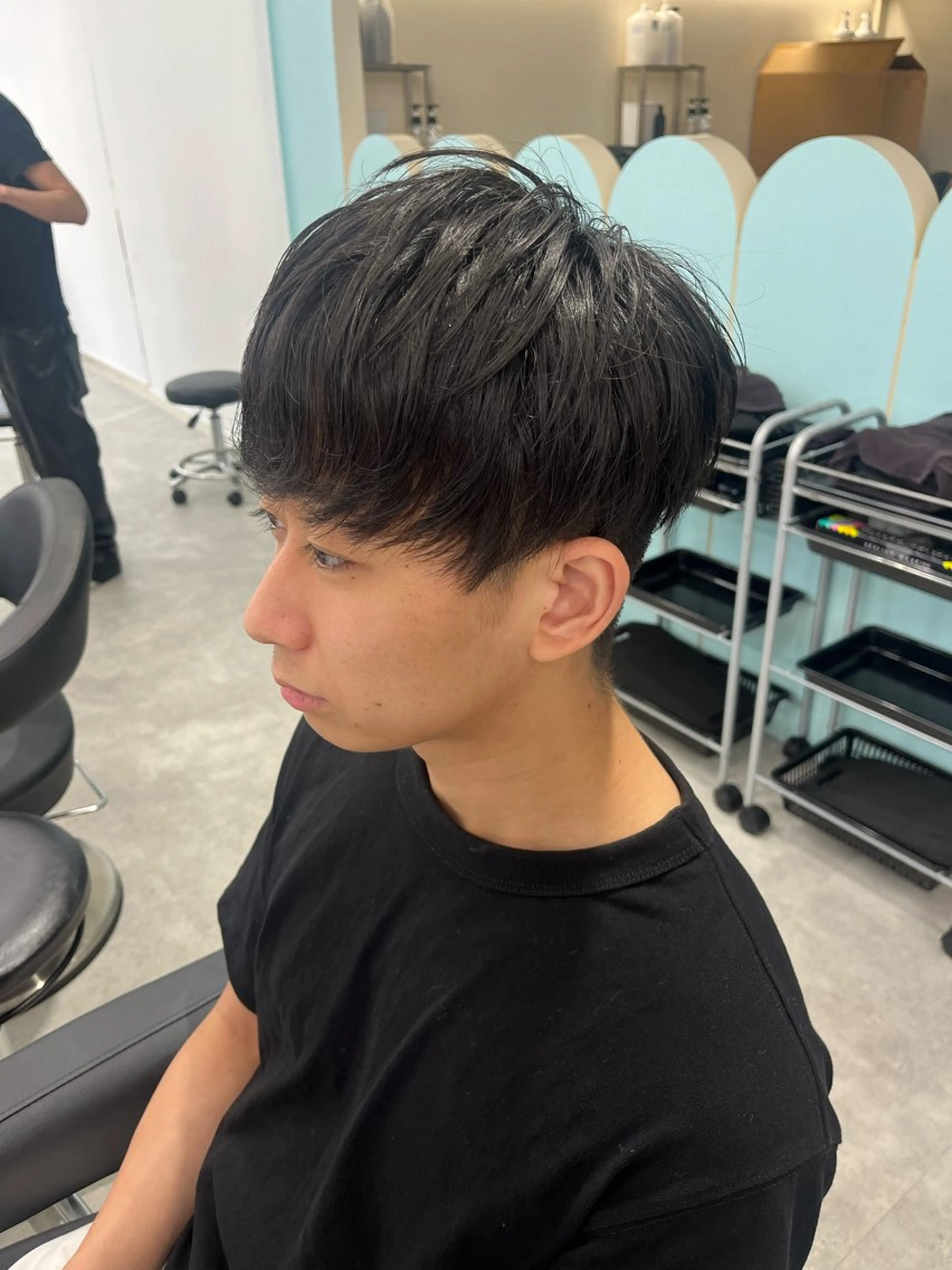 メンズ みう/仙台/暖色/ 艶髪/顔周りカット/のヘアスタイル