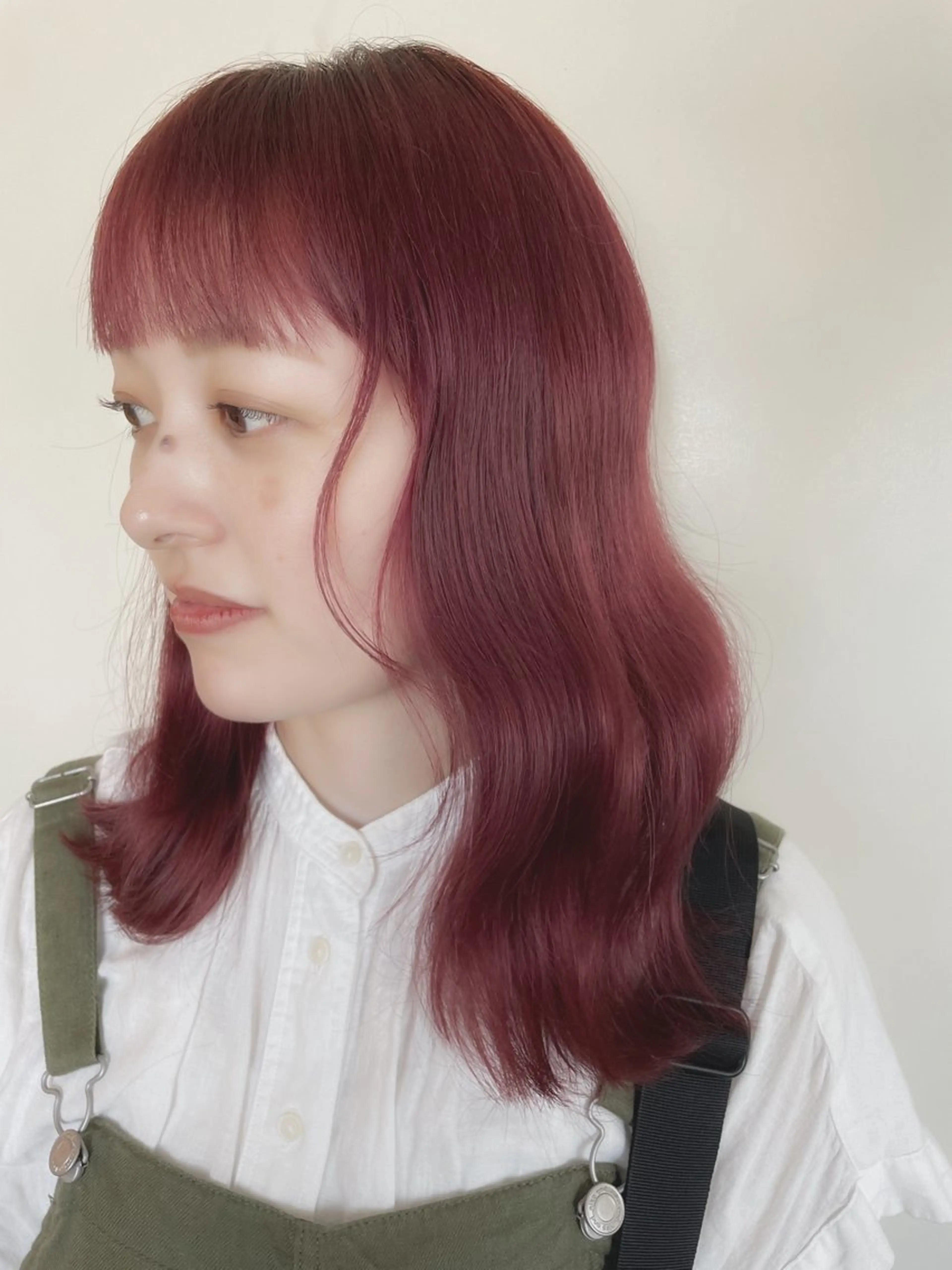 セミロング カラー かわさき ともやのヘアスタイル