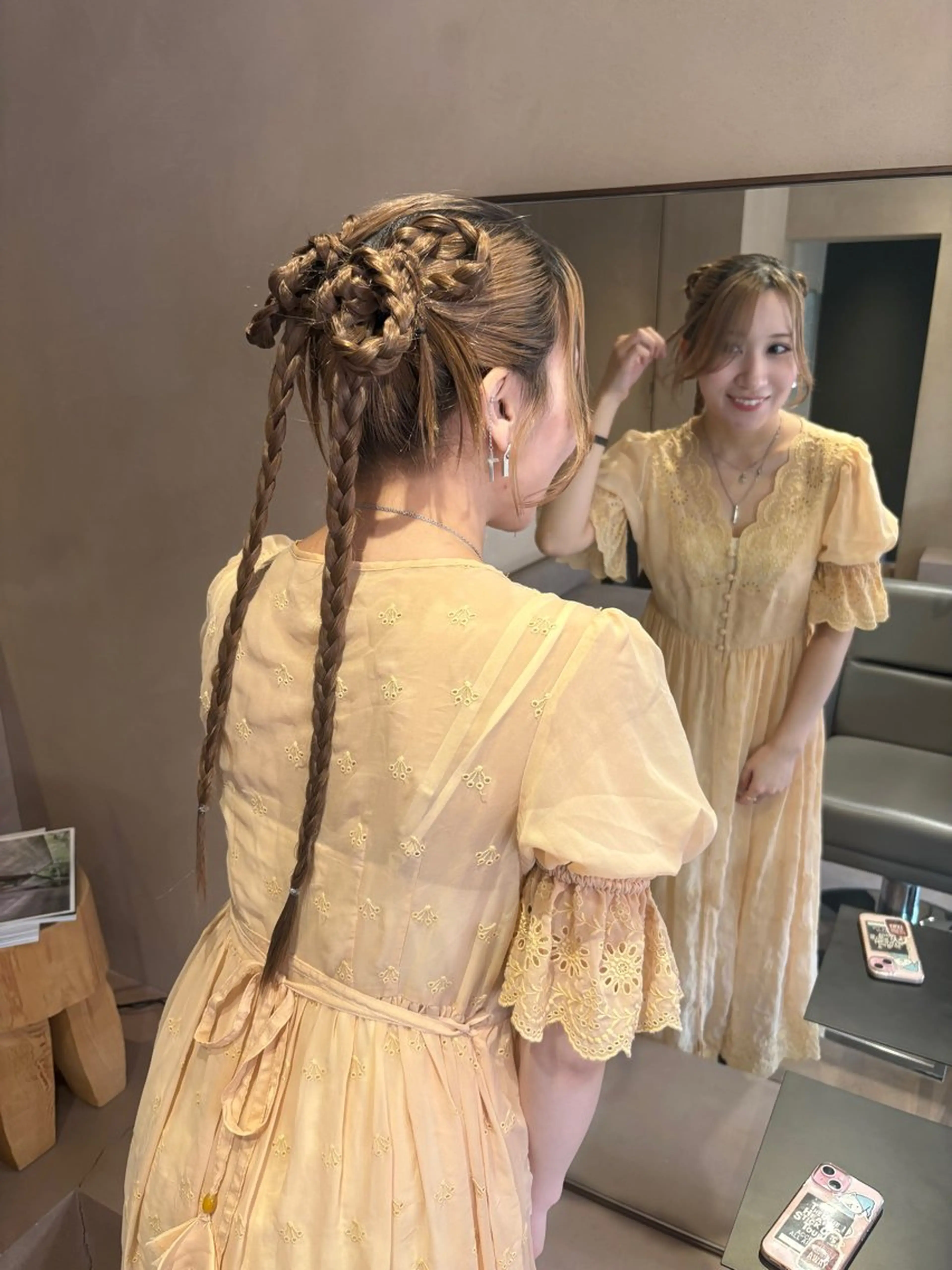 ヘアアレンジ ヘアセット ボブ/ヘアセット 結婚式卒業式アレンジのヘアスタイル