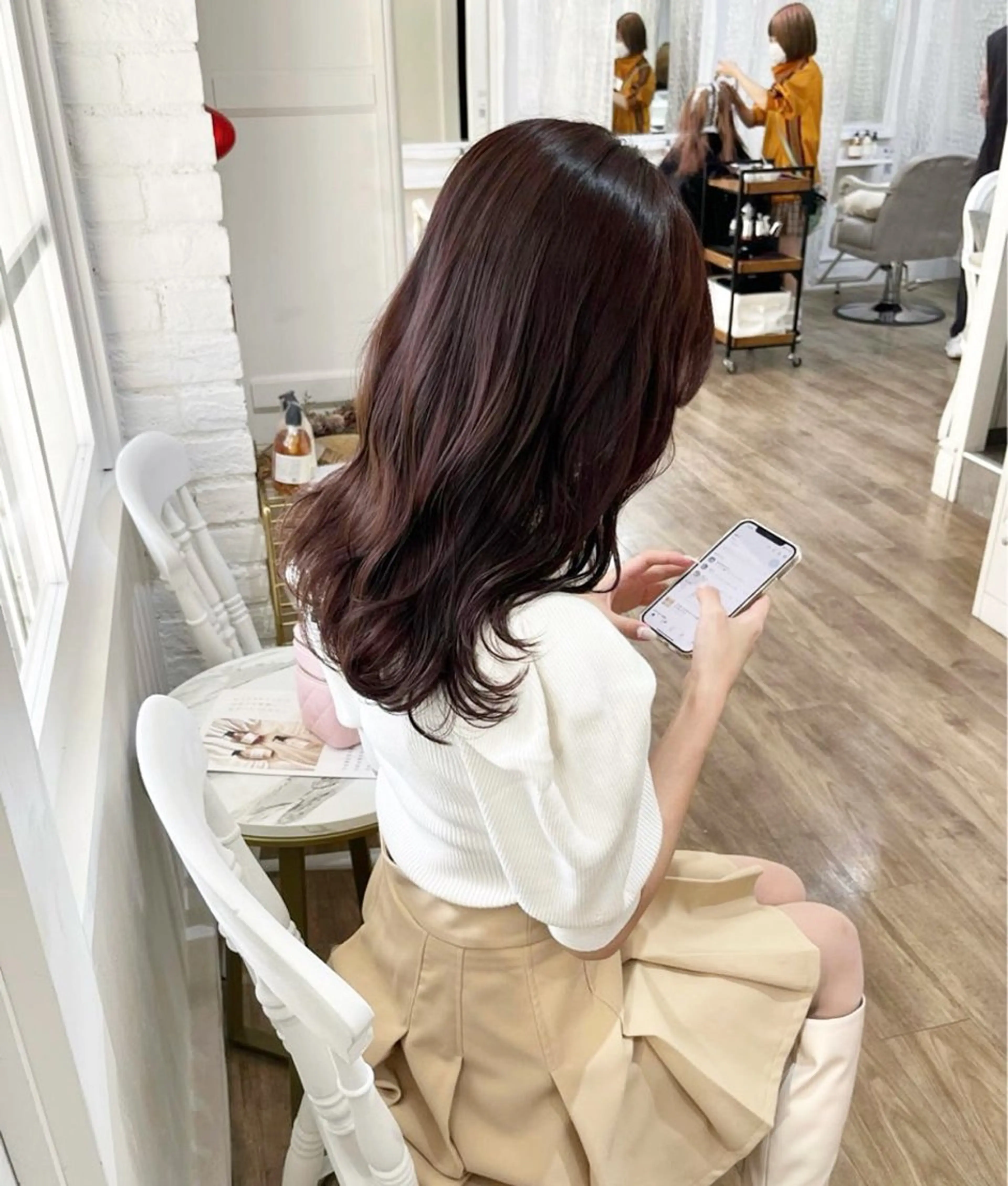 ロング カラー ブリーチ ブリーチなしカラー 𝗺𝗶𝗸𝘂♡ 似合わせ🎀のヘアスタイル