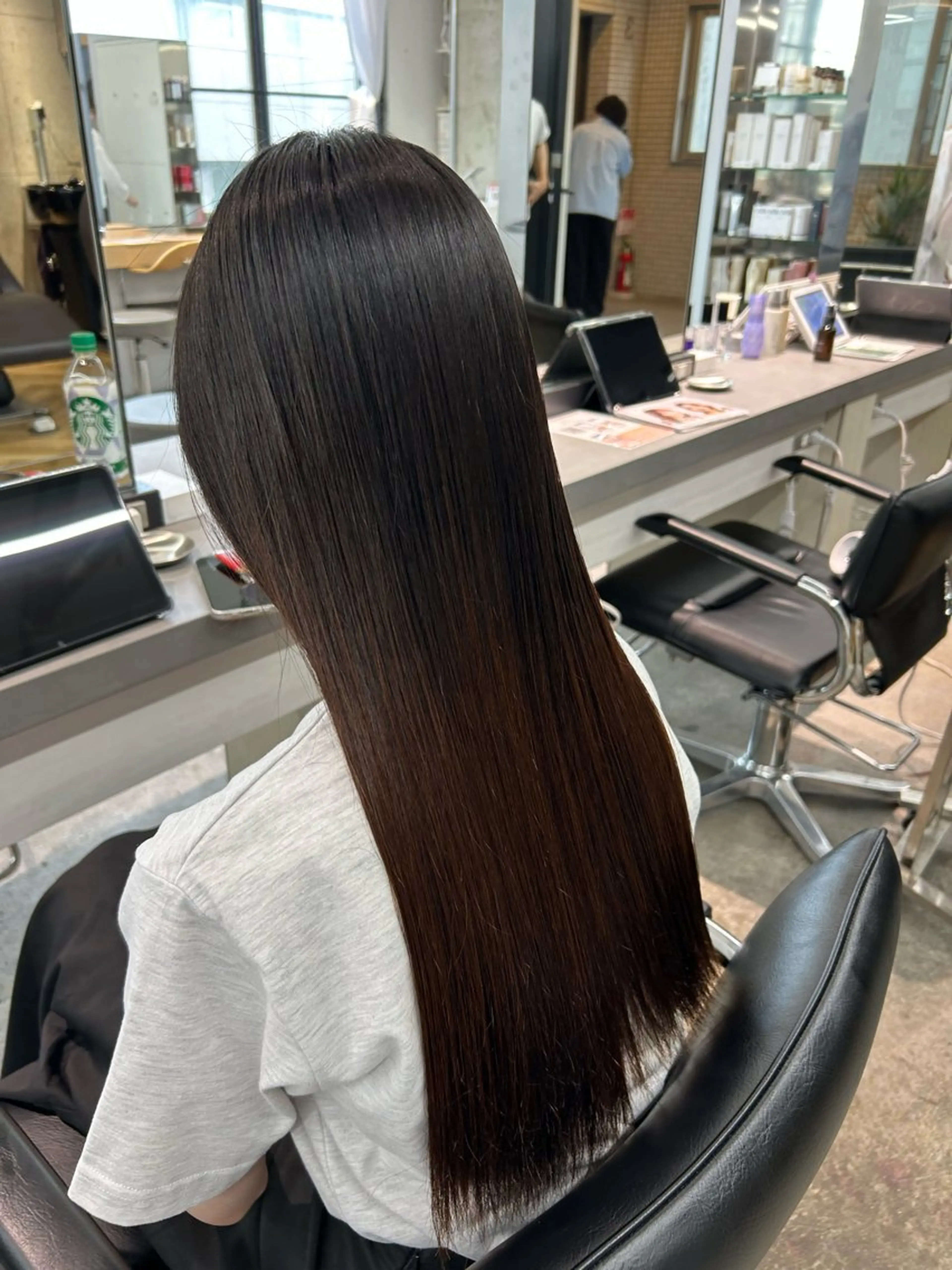 ロング カット 縮毛矯正 トリートメント ハルカ🍄🌟 カットモデル募集中のヘアスタイル