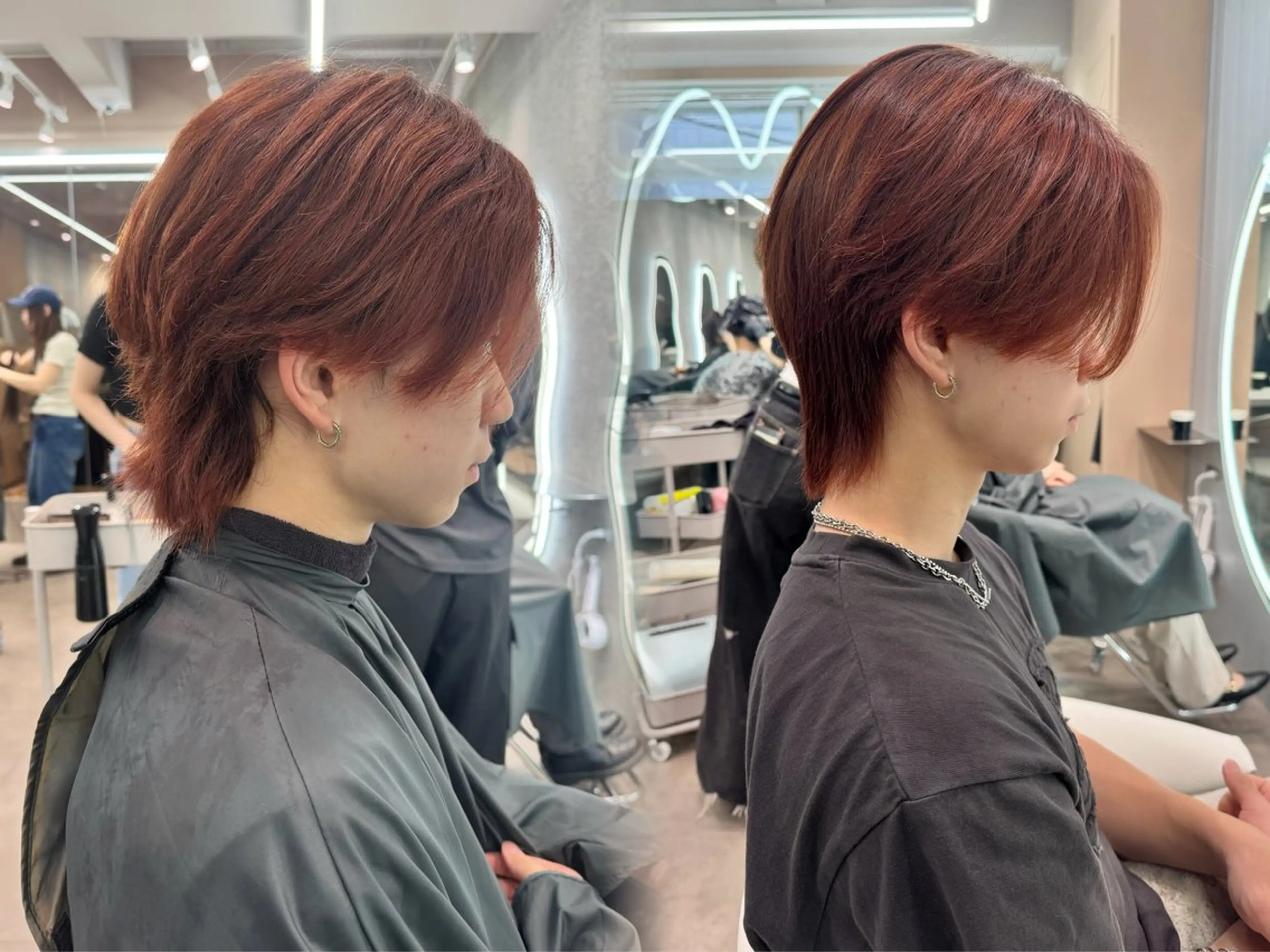 ショート パーマ メンズ カット 縮毛矯正 🔶似合わせセンター パート/ヤス🔶のヘアスタイル