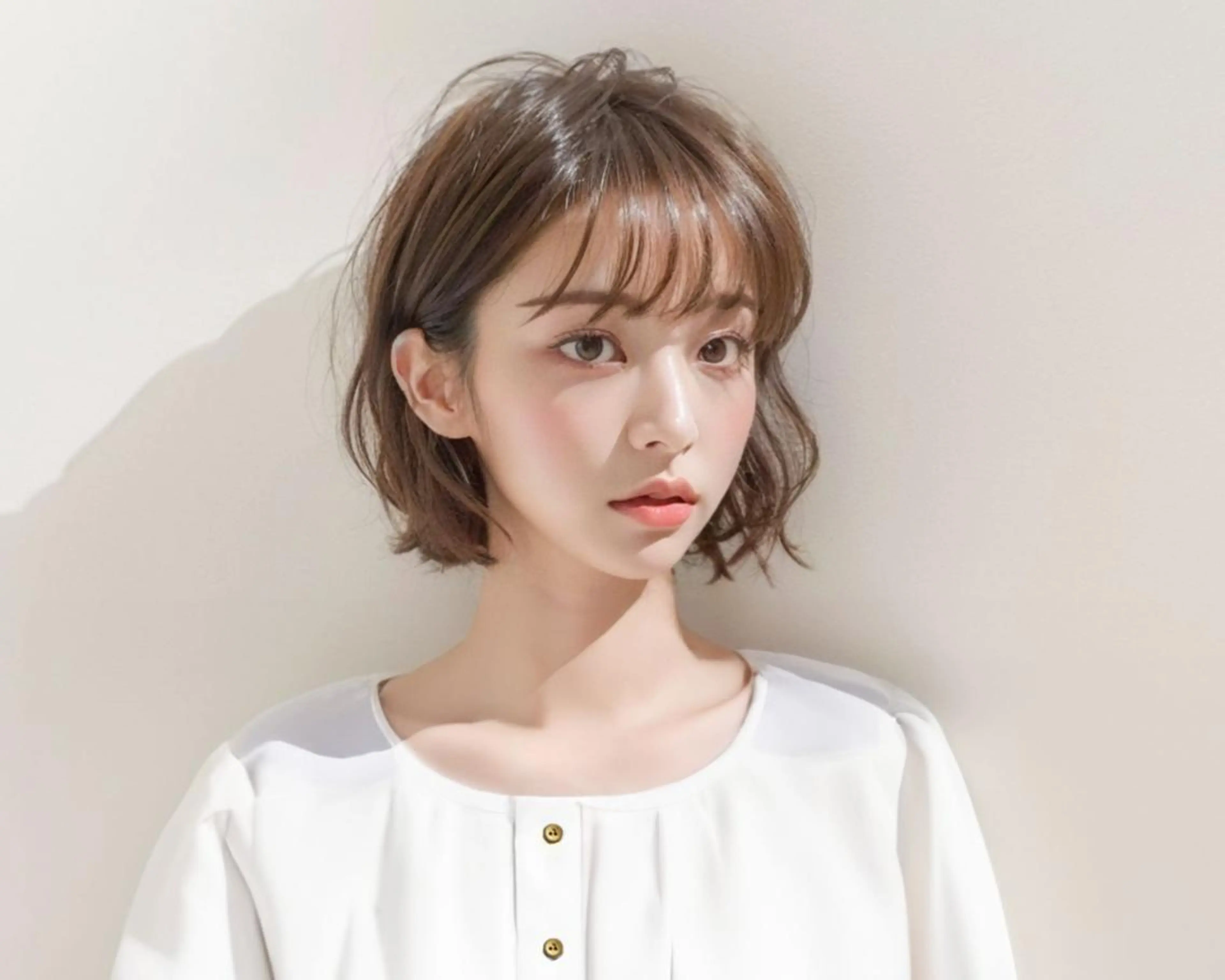 ショート パーマ カラー カット ヘアカラー 🌿アロマヘアルーム 横浜店✂︎のヘアスタイル