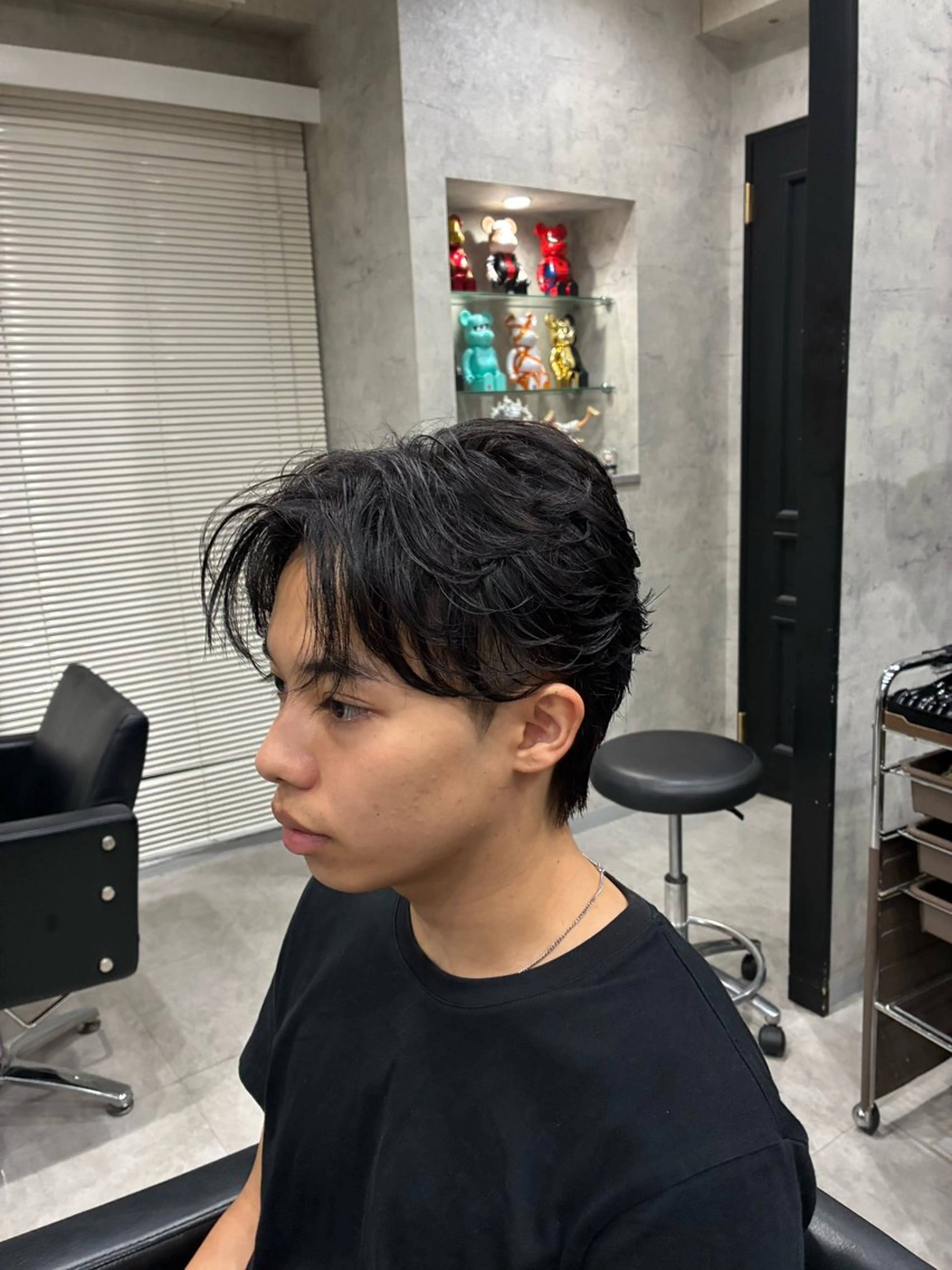 ショート パーマ メンズ カット パーマ トリートメント ヘアセット 【町田のパーマ職人】 颯太のヘアスタイル