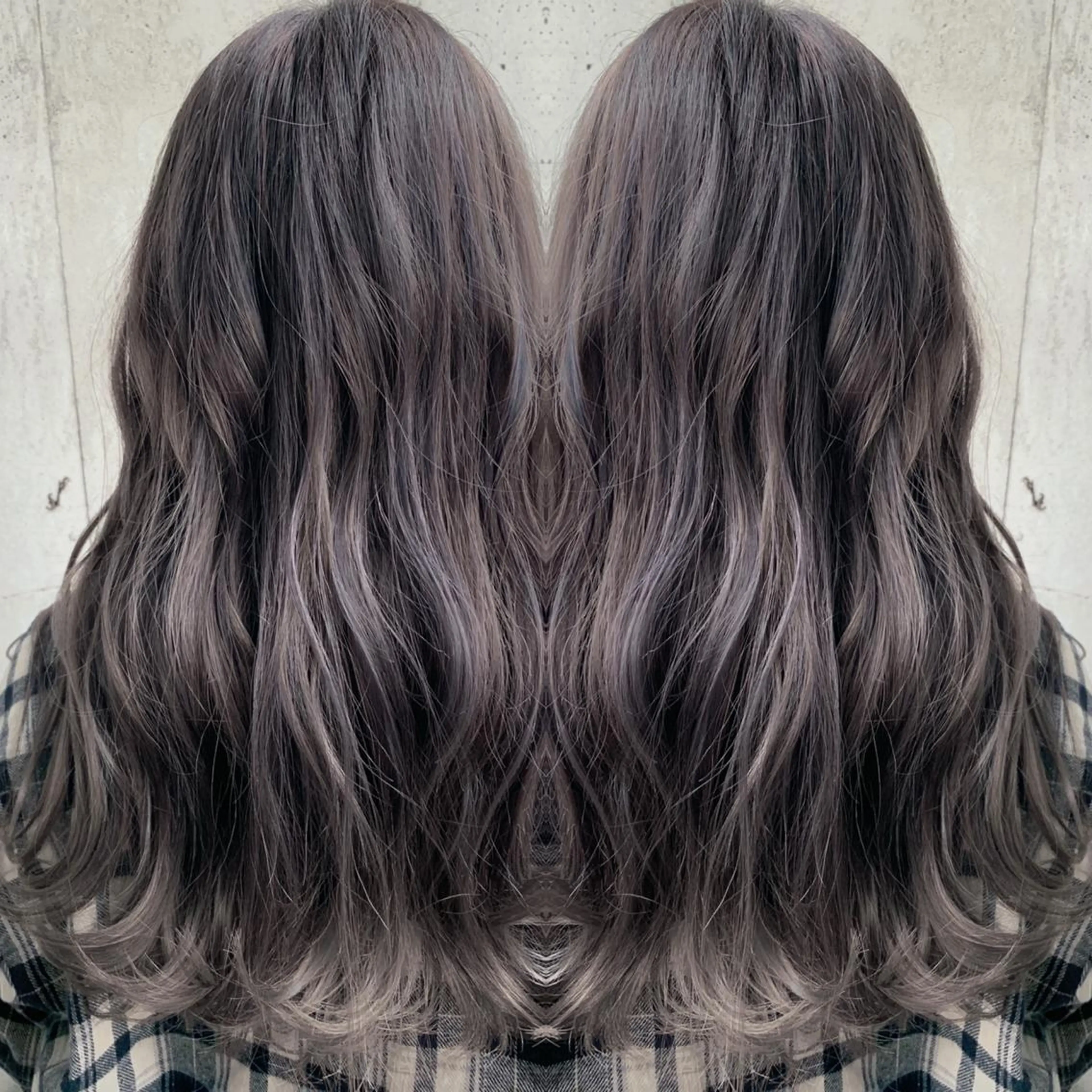 ロング カラー ヘアアレンジ グレージュ 🇺🇸海外ヘア 🇰🇷MASANOのヘアスタイル