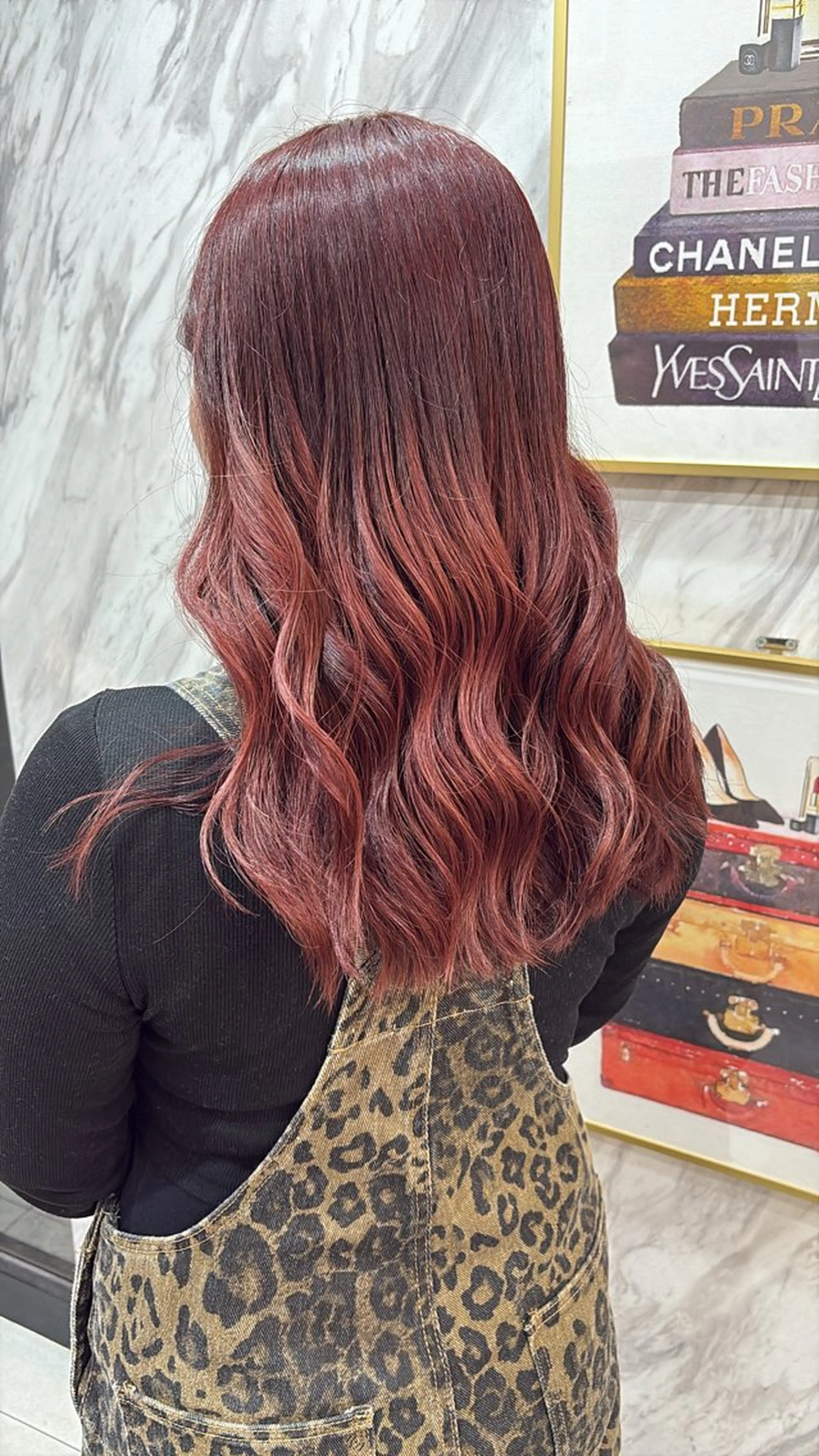 セミロング カラー lapis misakiのヘアスタイル