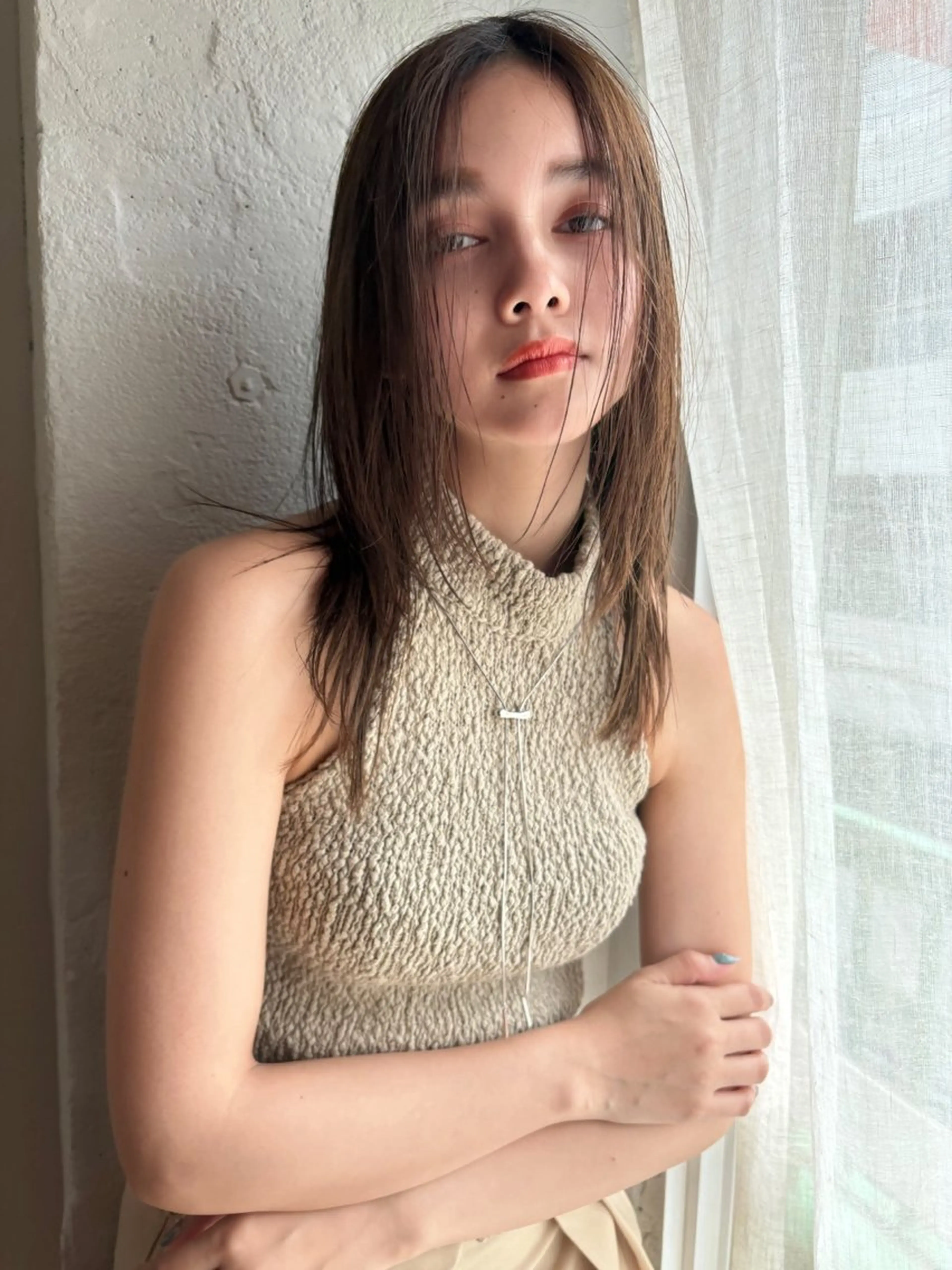 ミディアム カラー カット ヘアカラー トリートメント デザインレイヤー/ KOSUKEのヘアスタイル