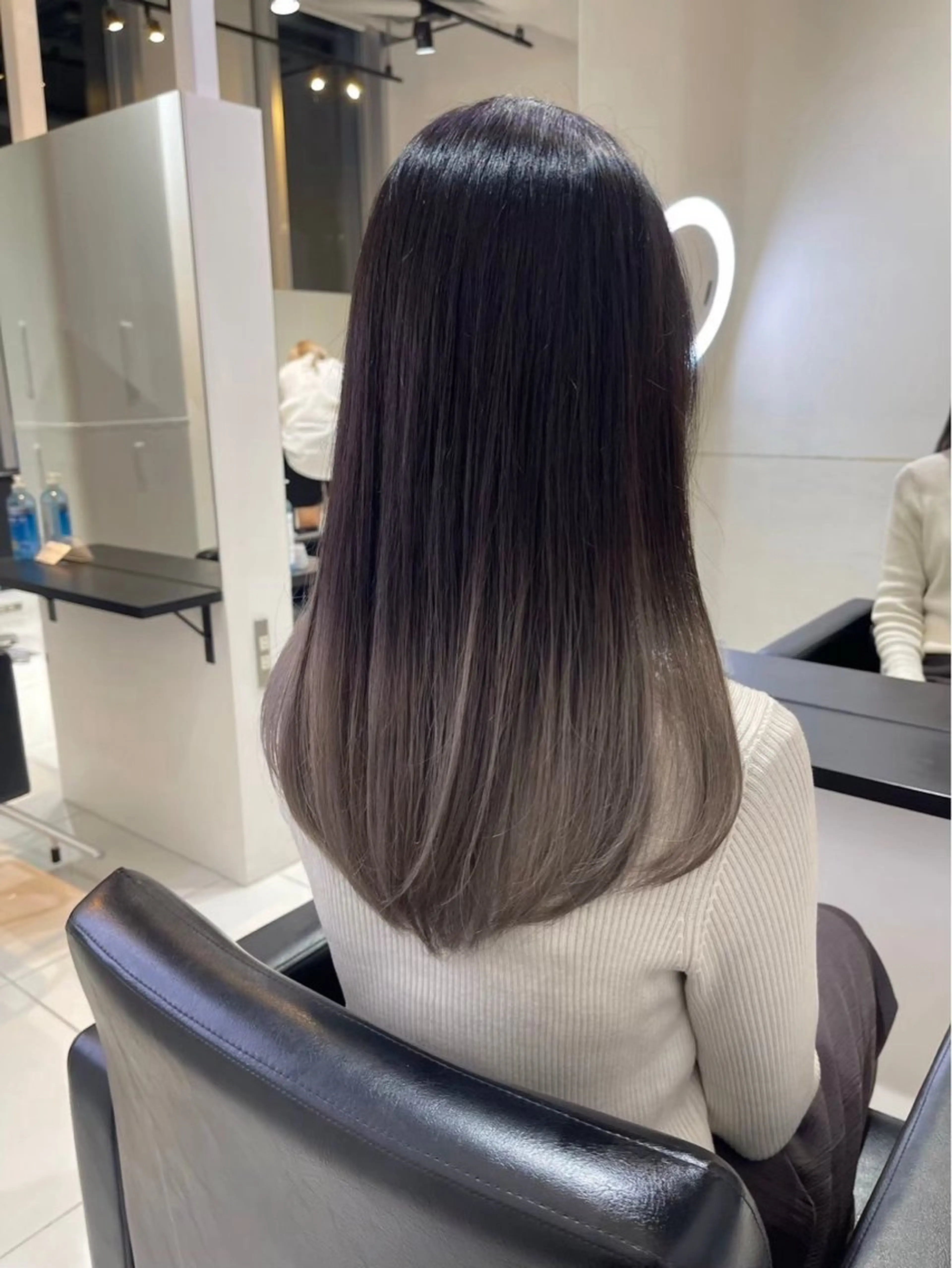 ミディアム カラー ブリーチ グラデーションカラー ヘアカラー トリートメント ⭐️無料!カット モデル募集⭐️夕貴のヘアスタイル