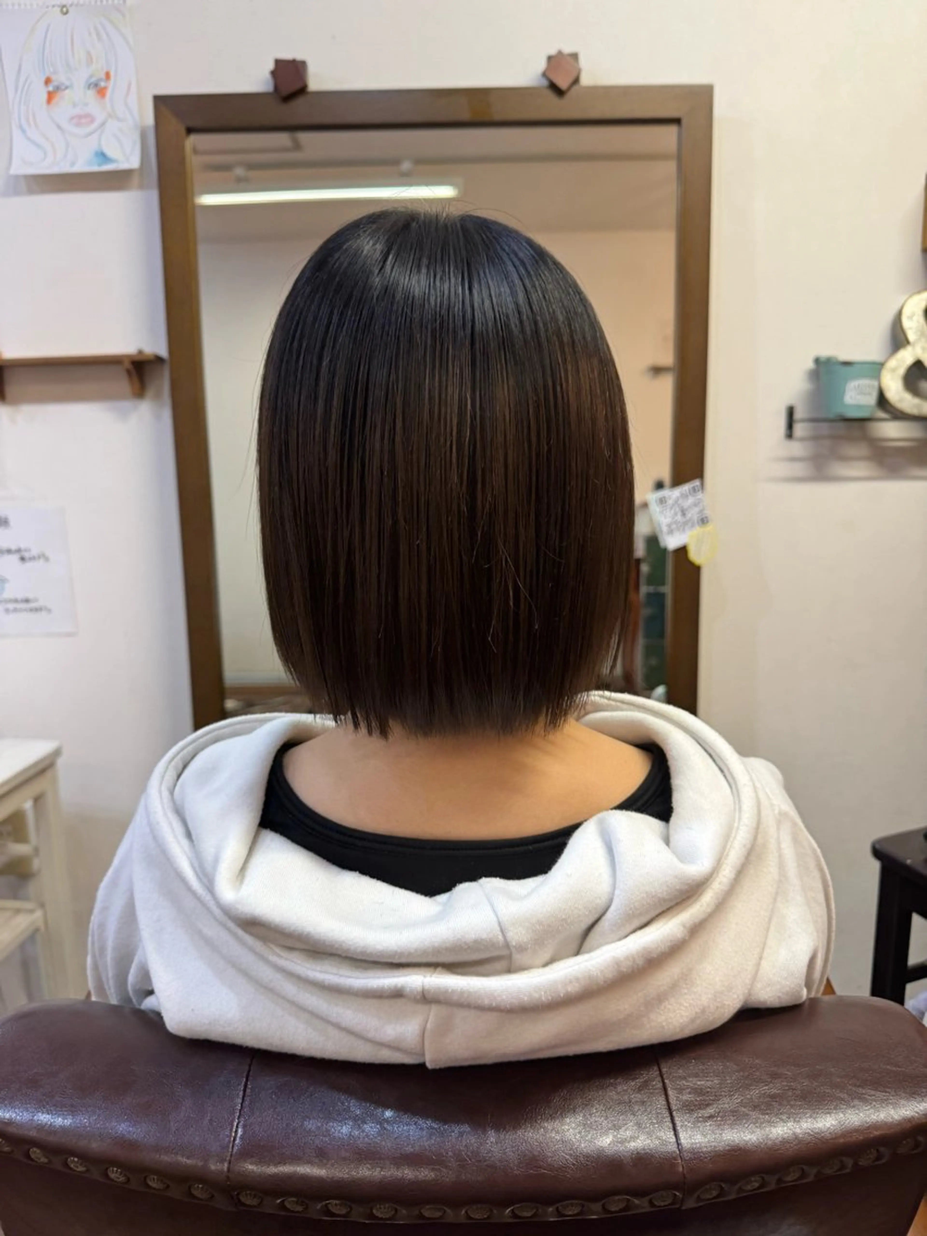 ミディアム ボブ 外ハネヘア 神谷 知紀のヘアスタイル