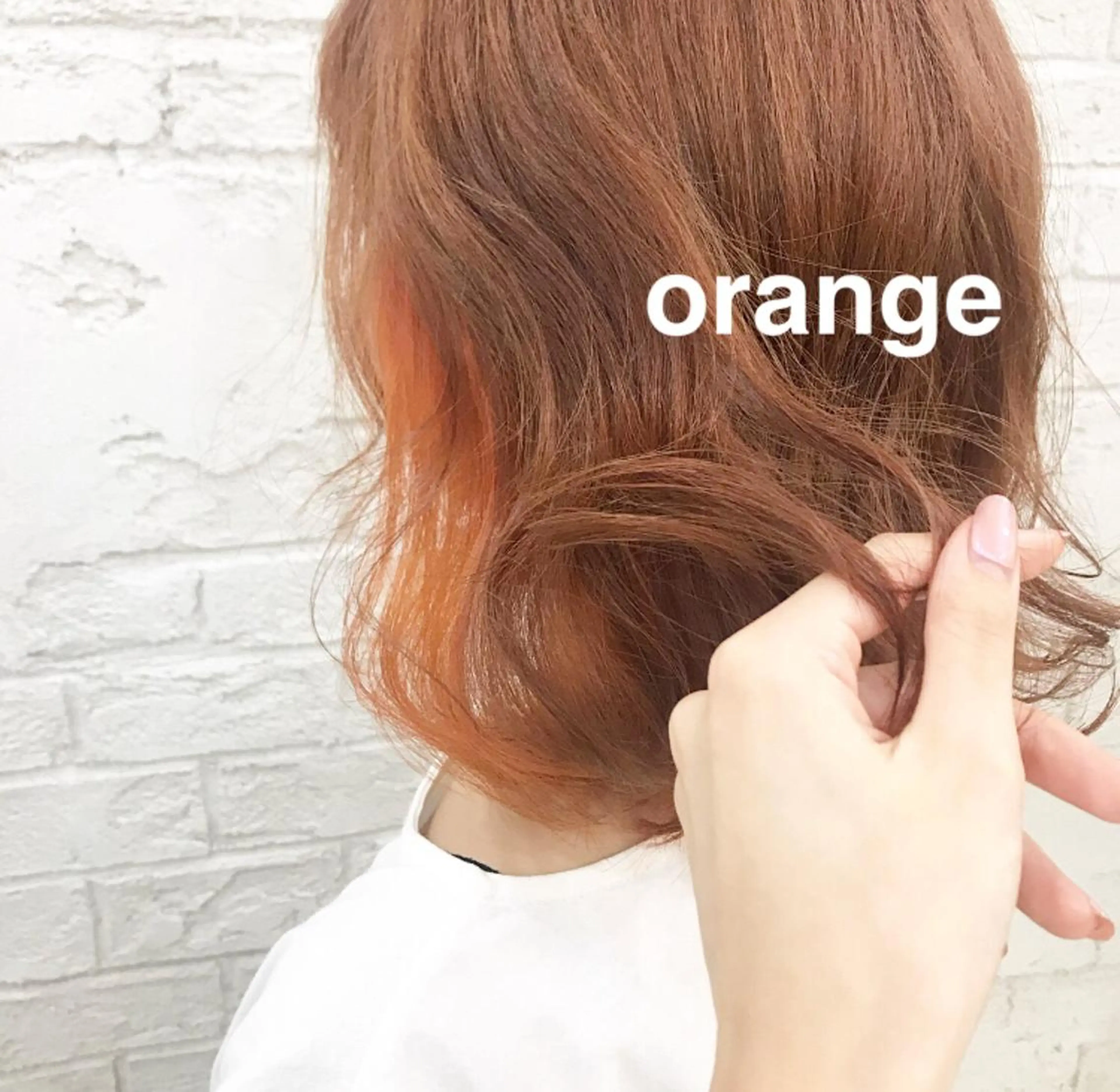 ミディアム カラー オリーブ/アッシュ やわらか透明感カラーのヘアスタイル