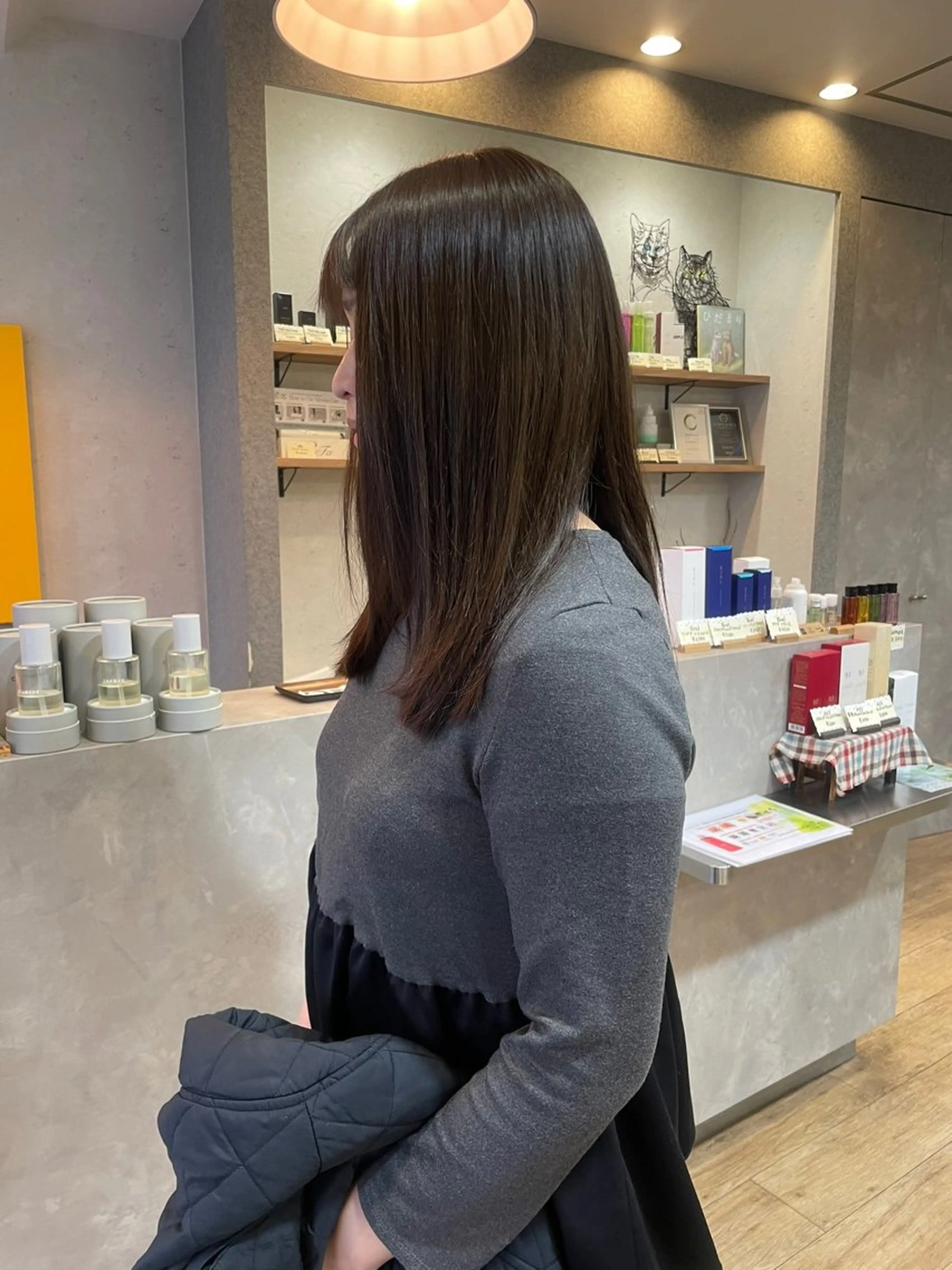 ロング カラー ベージュカラー オリーブベージュ 髪質改善/Bloss om🌷高橋沙衣のヘアスタイル