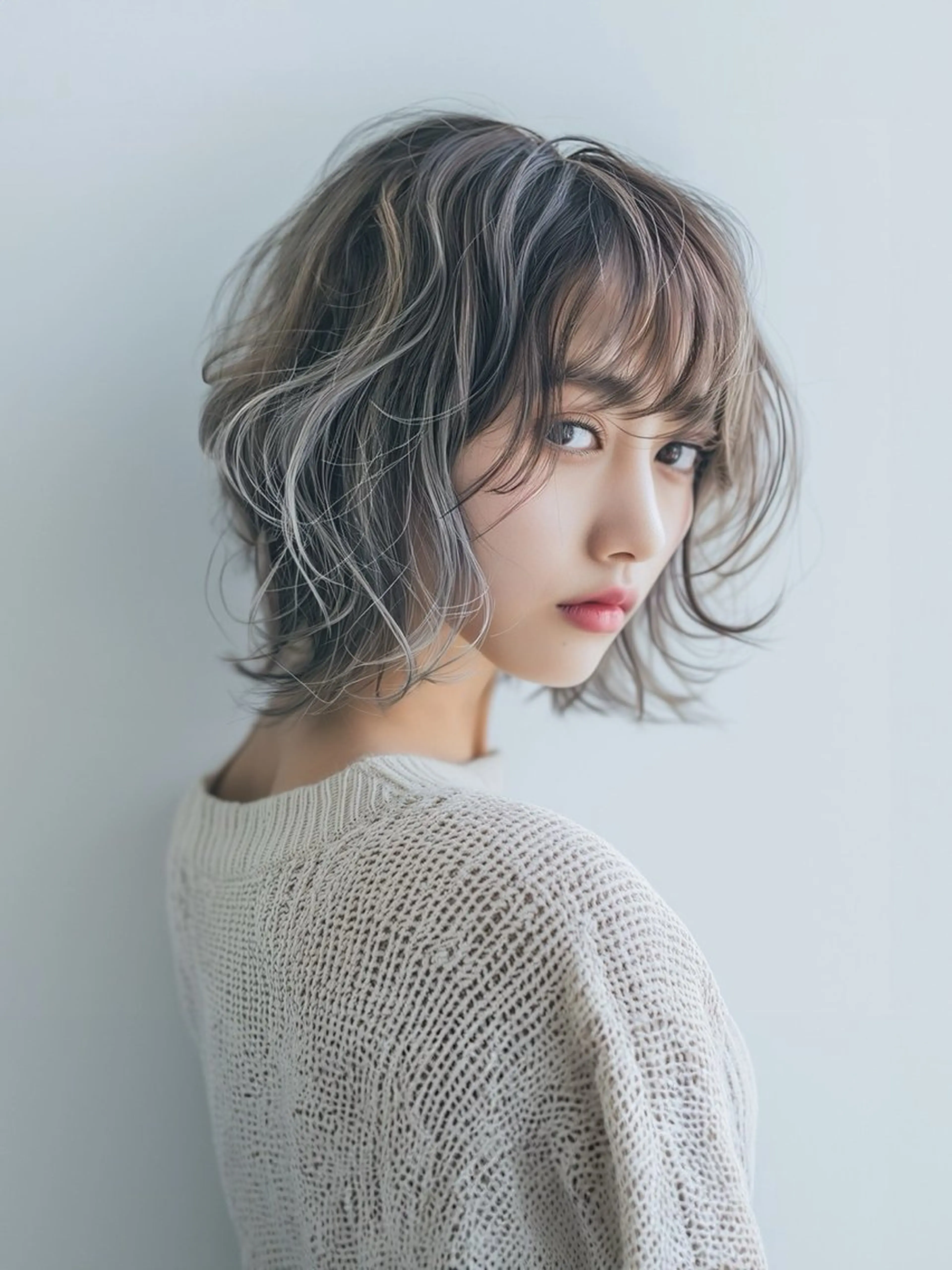 ミディアム ボブ/ブリーチなし艶 カラー🫧sHOMaのヘアスタイル