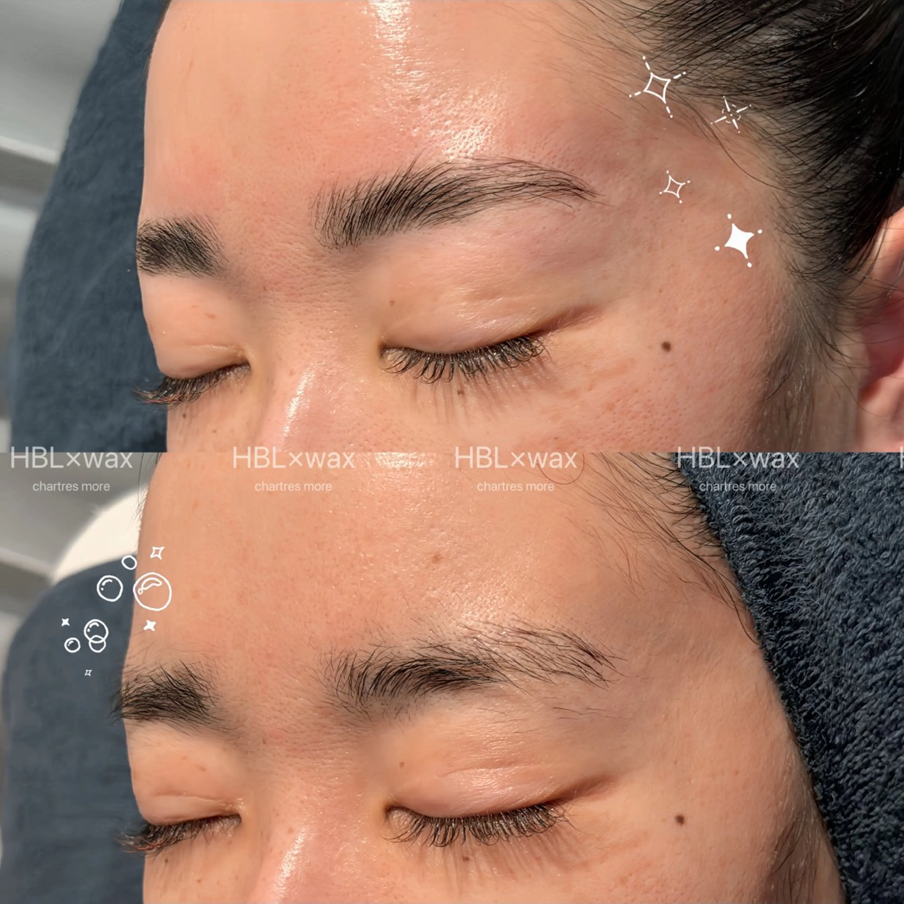 アイブロウ ハリウッドブロウリフト 眉毛ワックス脱毛 逢澤 奈那の眉毛・アイブロウイメージ