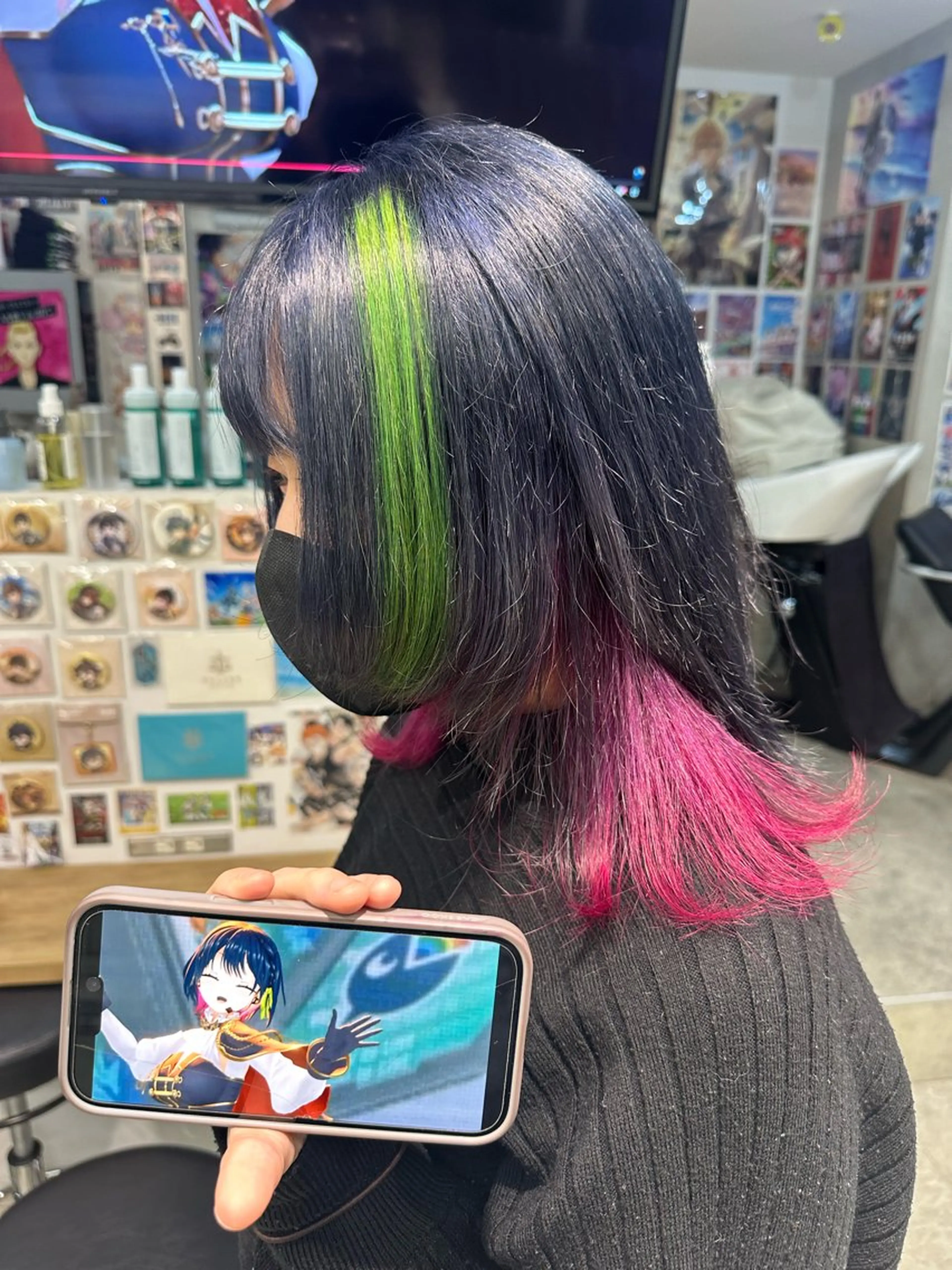 ミディアム カラー あらげ 🌈推しカラー🌈ᵕのヘアスタイル