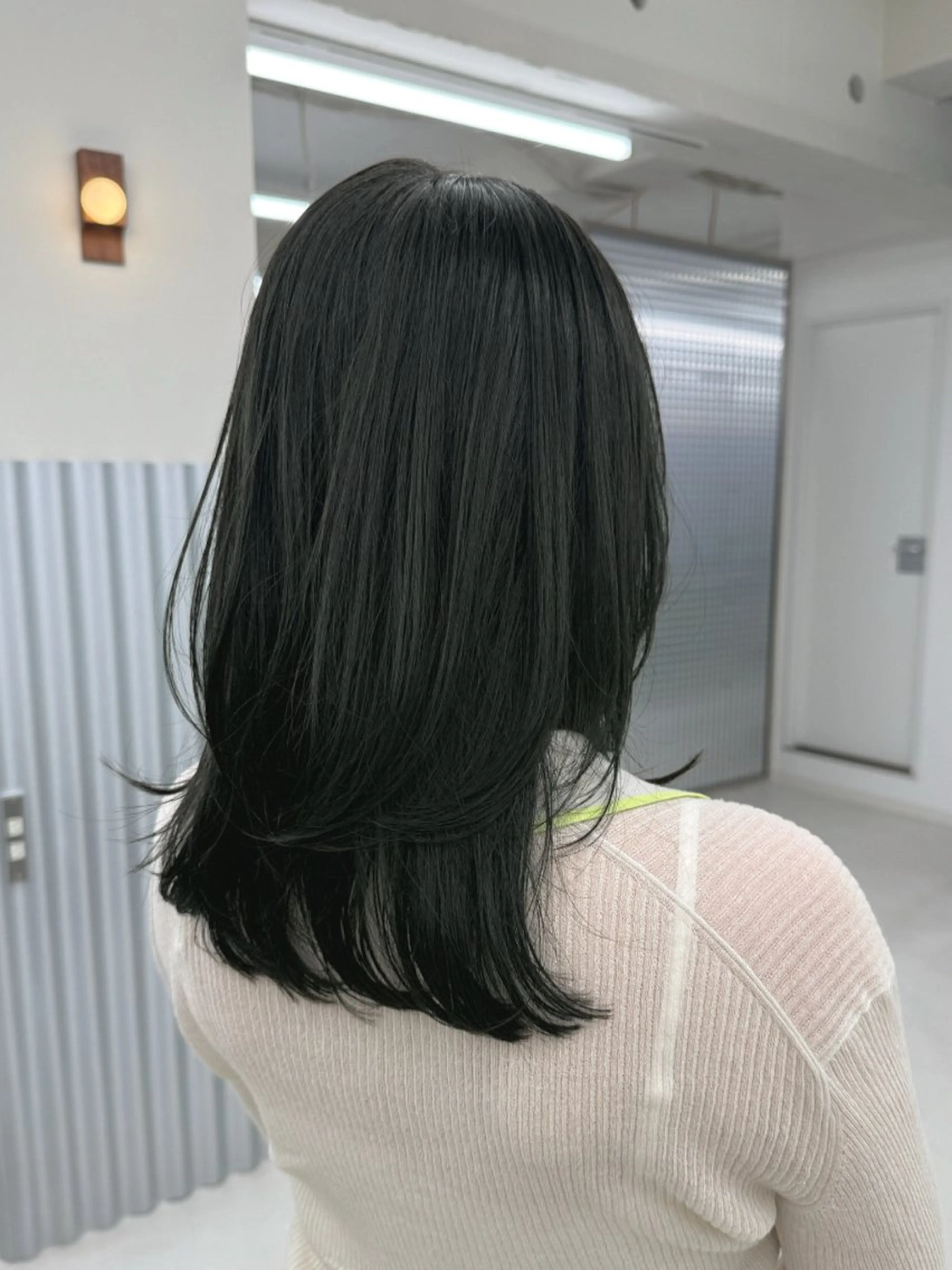 セミロング カラー カット ヘアカラー 表参道🌿赤み消し カラー/チナツのヘアスタイル